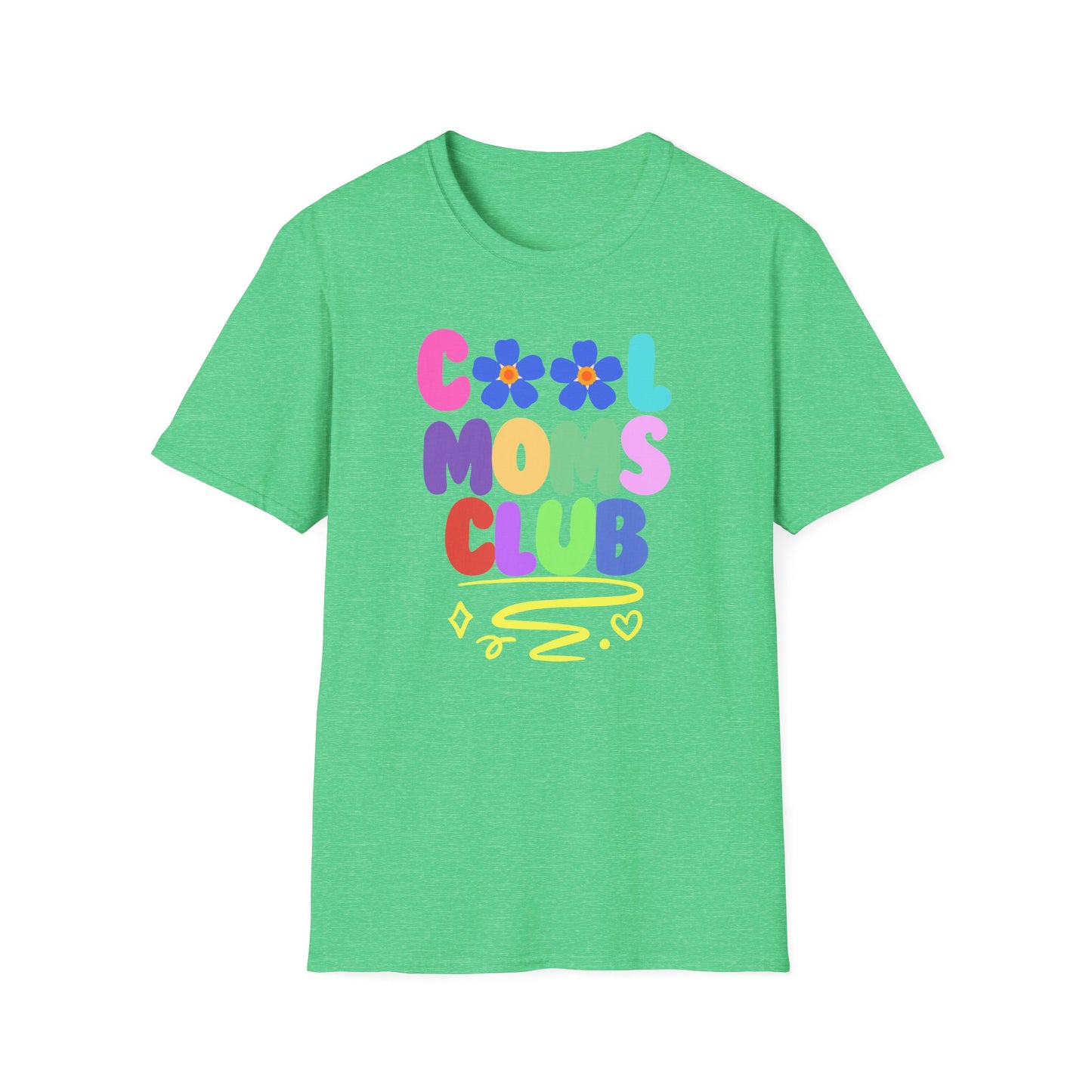 COOL MOMS CLUB | Funny Mom Shirt | Adult Clothes | Humor Shirt | Trending | Birthday Gift | Unisex Softstyle T-Shirt
