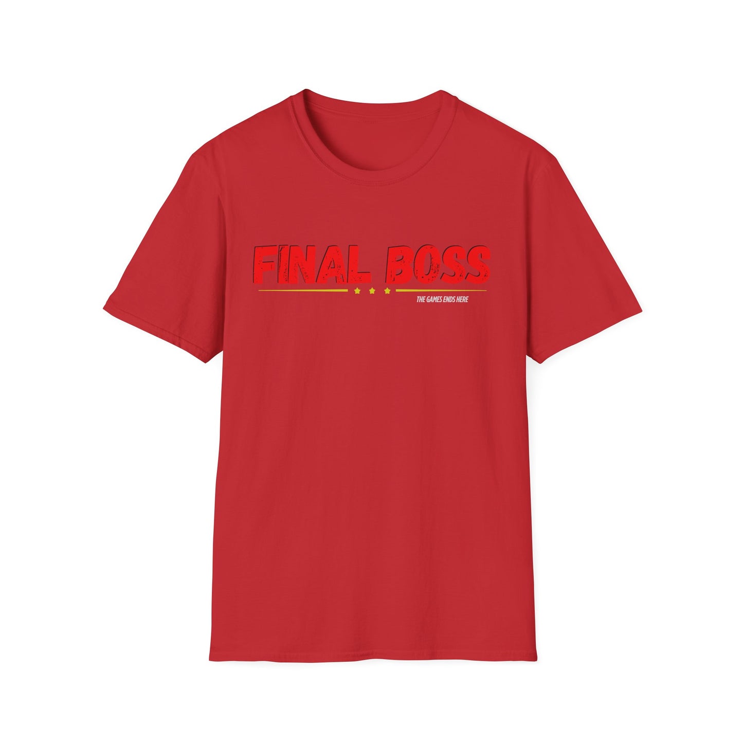 FINAL BOSS | Colorful Shirt | Cool Shirt | Fashion | Trending | Cool Design | Birthday Gift | Unisex Softstyle T-Shirt