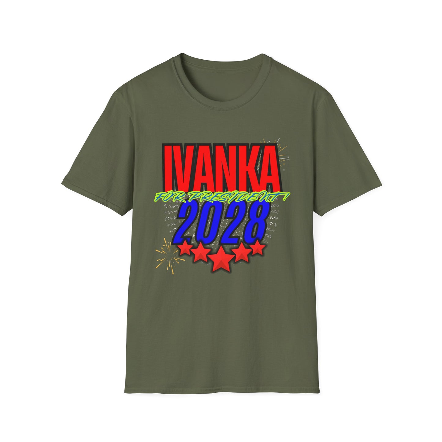 IVANKA for President 2028 | Colorful Shirt | Cool Shirt | Fashion | Trending | Cool Design | Birthday Gift | Unisex Softstyle T-Shirt