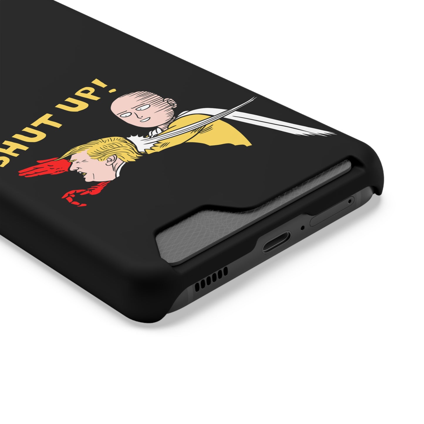 Shut Up! | Impact-Resistant Phone Case With Card Holder | iPhone Samsung Models