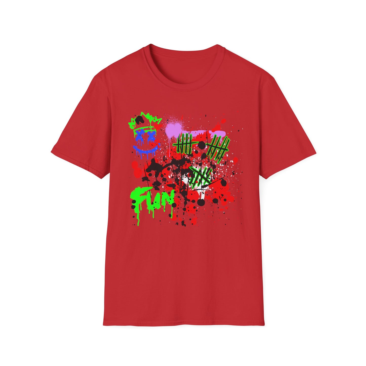 FUN Graffiti Shirt | Adult Shirt | Teen Clothes | Cool Shirt | Funny Fashion | Trending | Birthday Gift | Unisex Softstyle T-Shirt