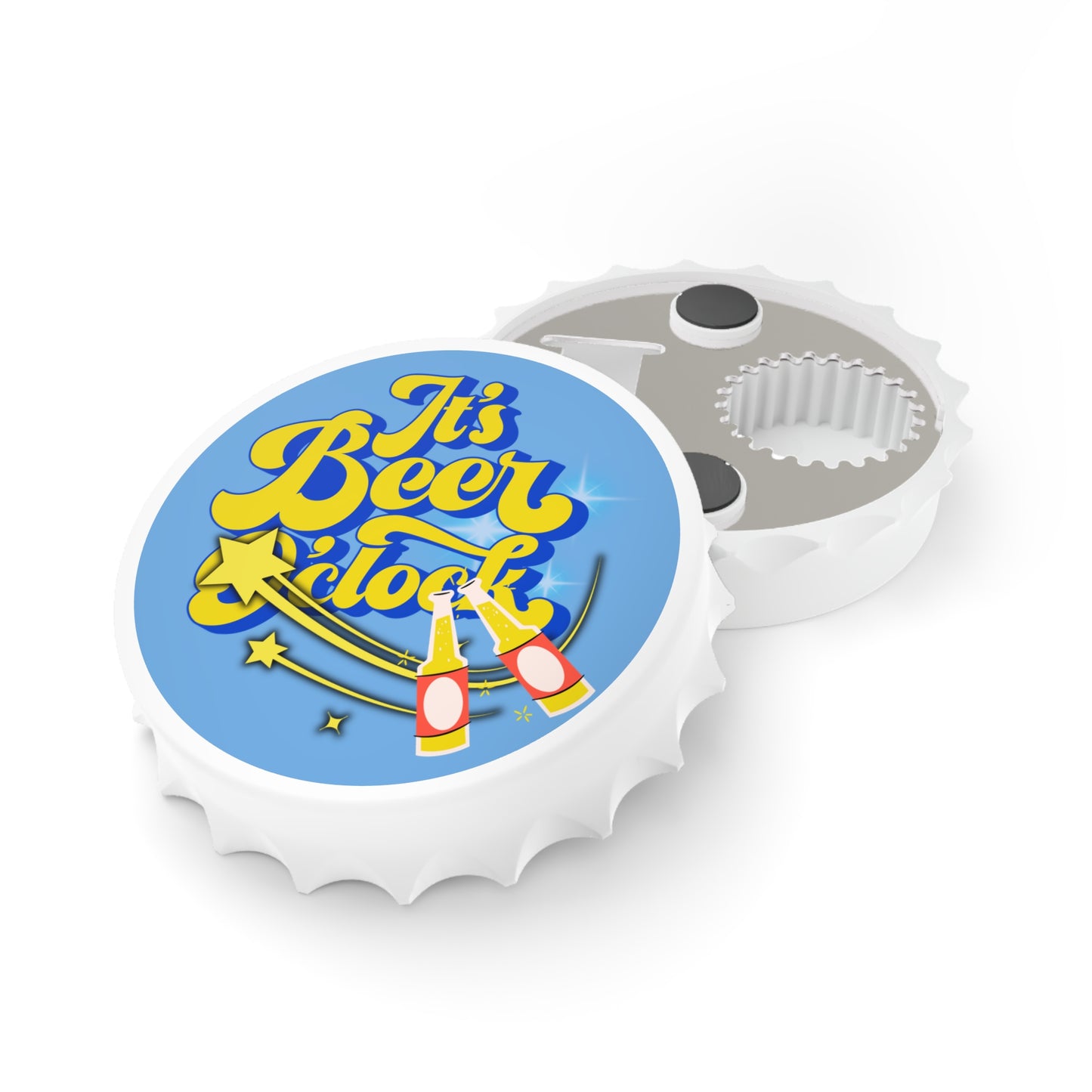 3" Beer Bottle Opener | It's Beer O'Clock | Funny Gift | Groomsmen | Bar Accessory | Trending
