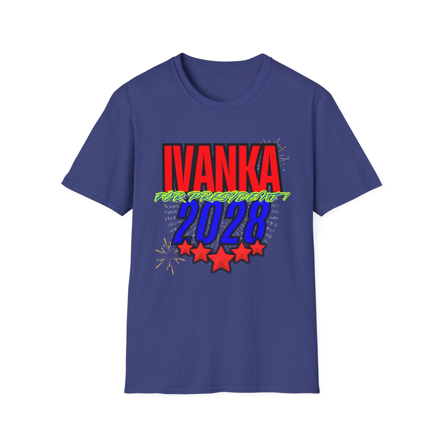 IVANKA for President 2028 | Colorful Shirt | Cool Shirt | Fashion | Trending | Cool Design | Birthday Gift | Unisex Softstyle T-Shirt