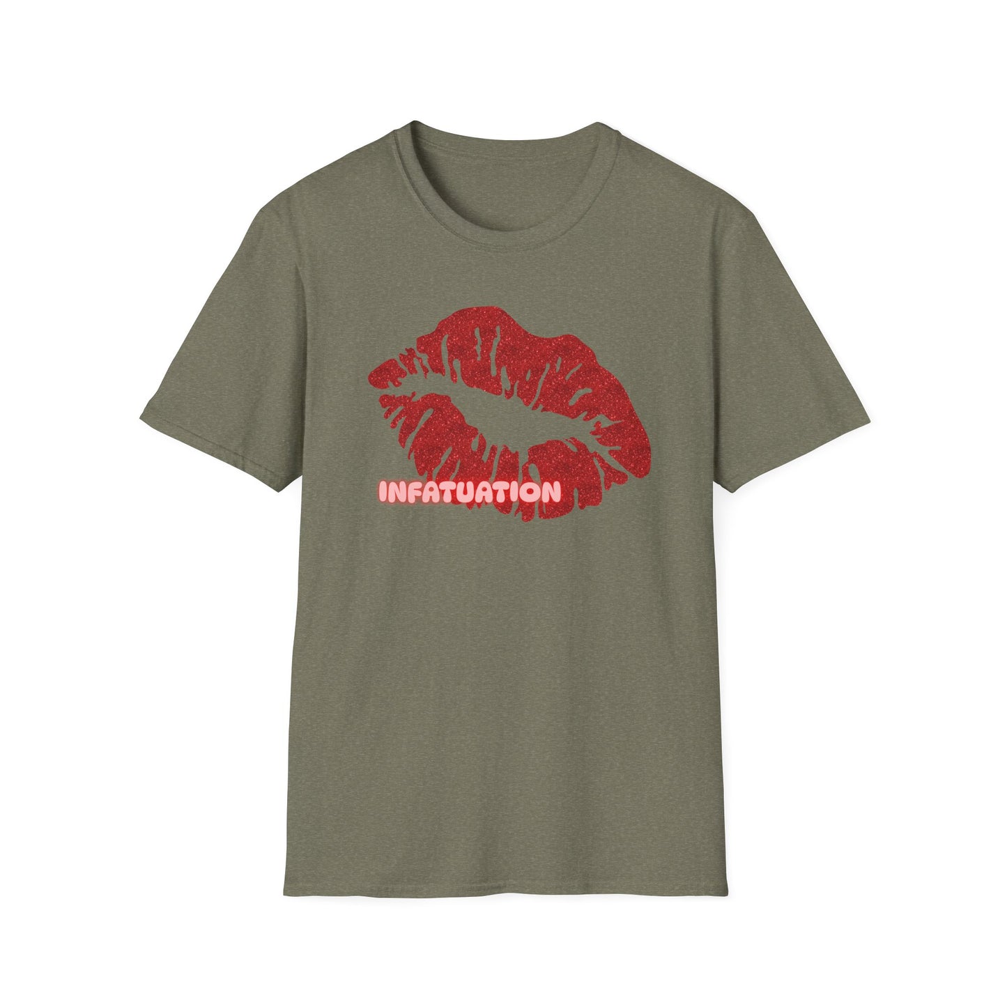Infatuation | Adult Shirt | Womans Clothes | Kiss Shirt | Trending | Birthday Gift | Unisex Softstyle T-Shirt