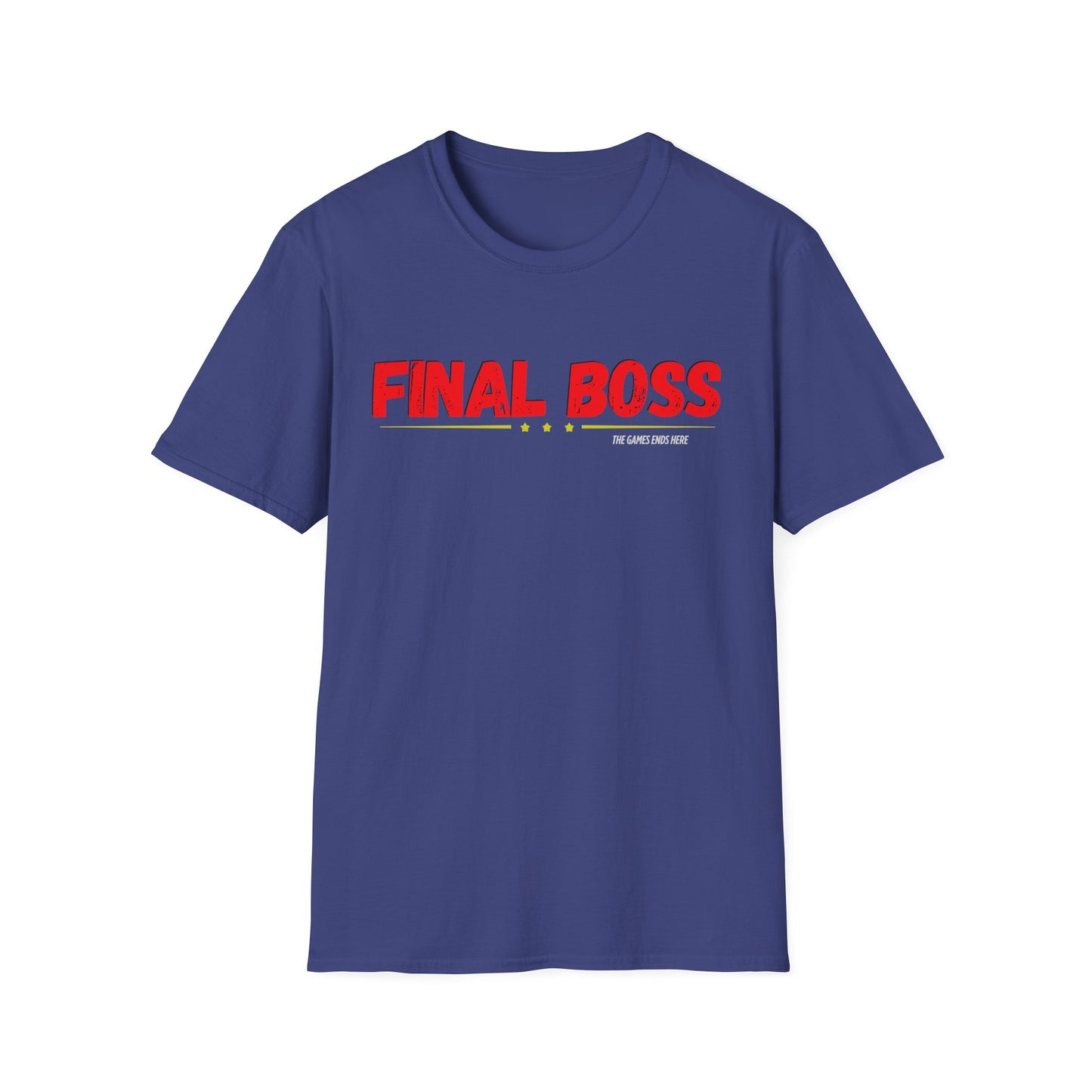 FINAL BOSS | Colorful Shirt | Cool Shirt | Fashion | Trending | Cool Design | Birthday Gift | Unisex Softstyle T-Shirt