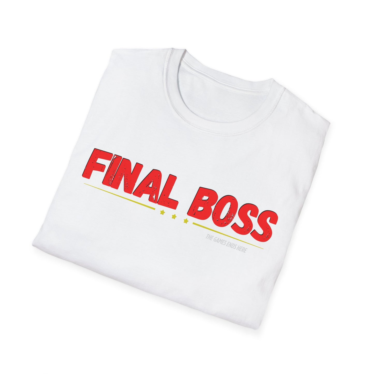 FINAL BOSS | Colorful Shirt | Cool Shirt | Fashion | Trending | Cool Design | Birthday Gift | Unisex Softstyle T-Shirt