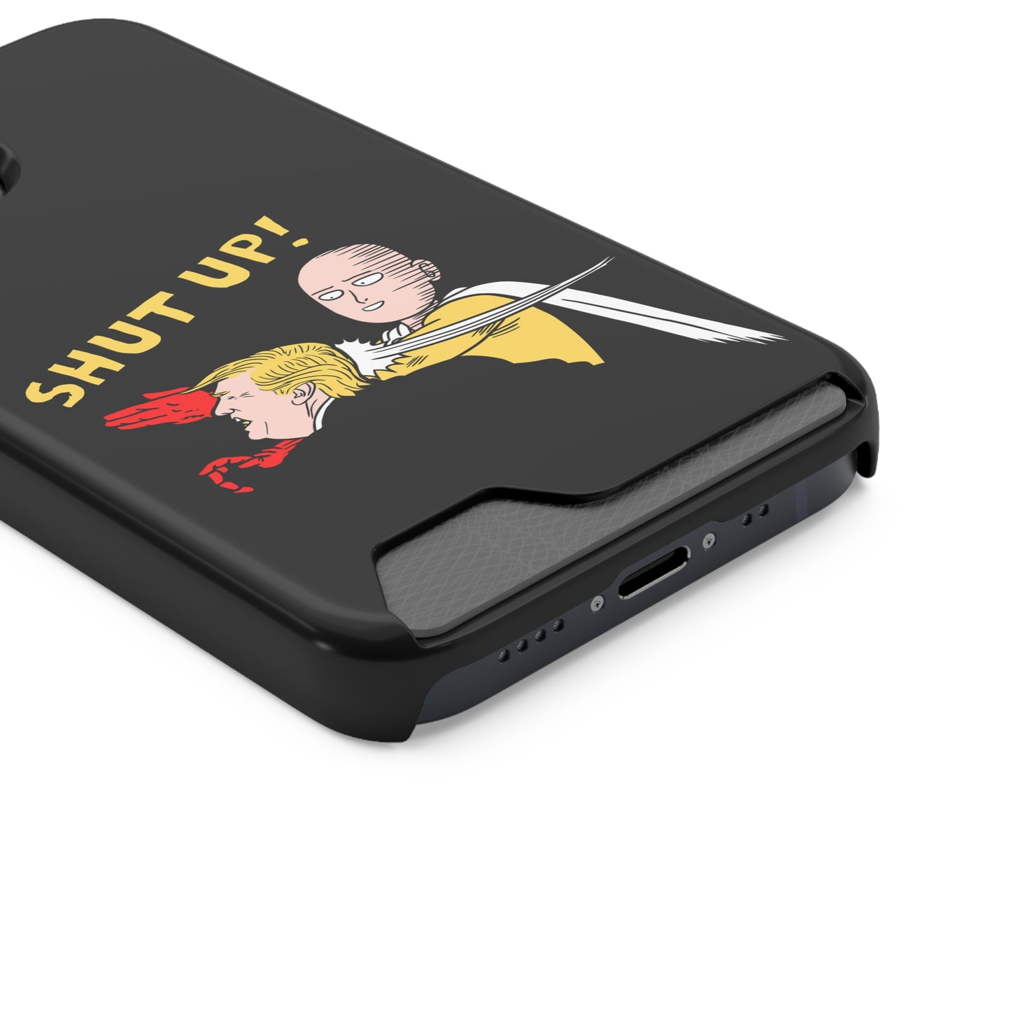 Shut Up! | Impact-Resistant Phone Case With Card Holder | iPhone Samsung Models