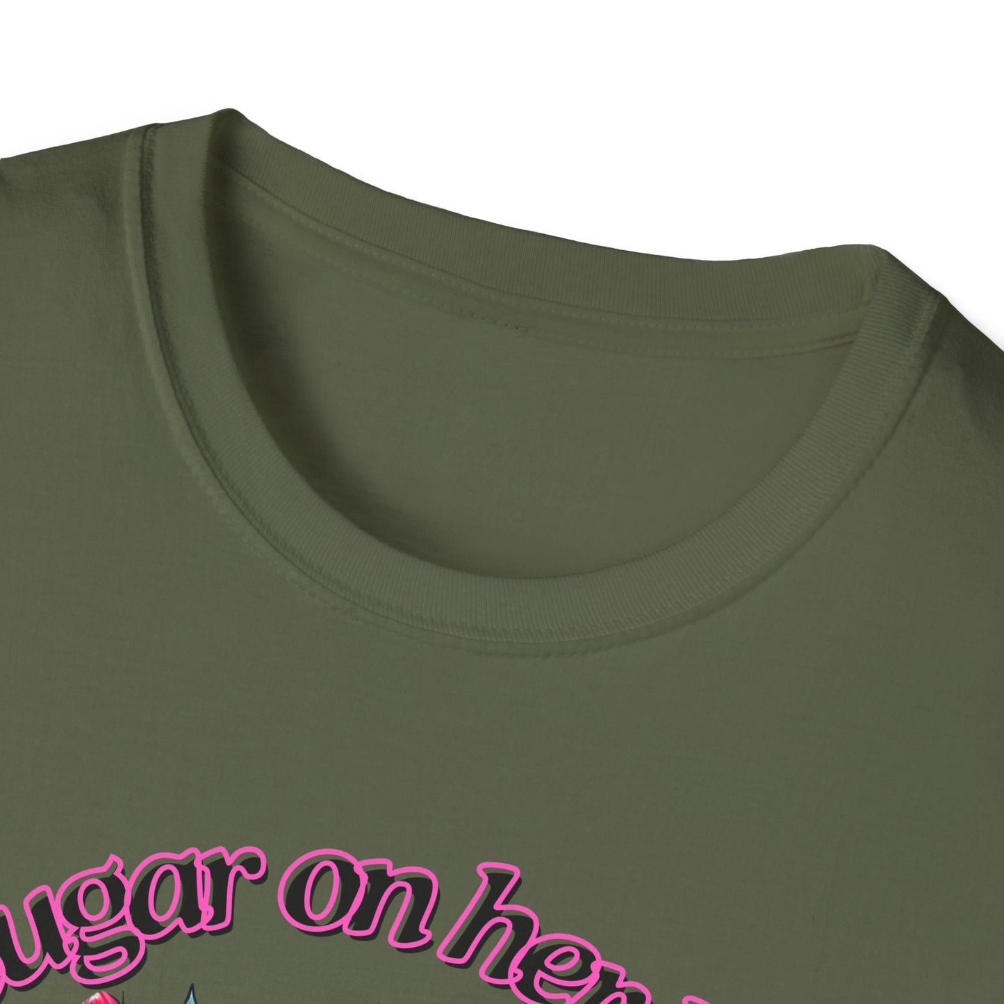 Sugar on her lips | Adult Clothes | Teen Shirt | Cool Shirt | Trending | Birthday Gift | Unisex Softstyle T-Shirt