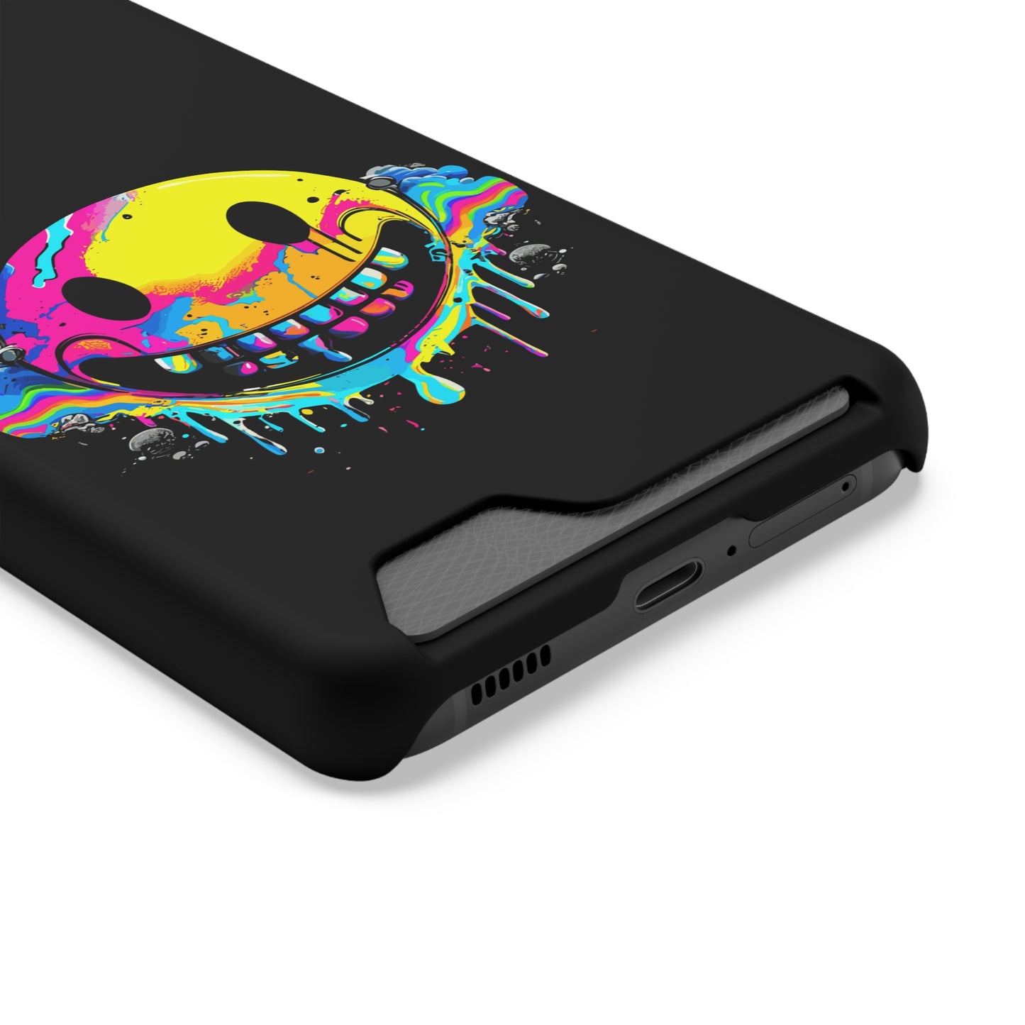 Smile With Me | Impact-Resistant Phone Case With Card Holder | iPhone Samsung Models