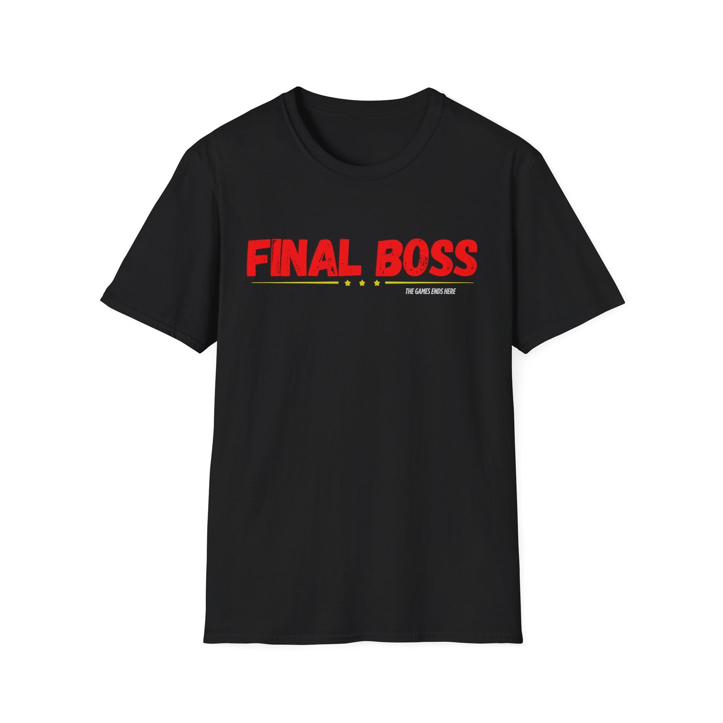 FINAL BOSS | Colorful Shirt | Cool Shirt | Fashion | Trending | Cool Design | Birthday Gift | Unisex Softstyle T-Shirt