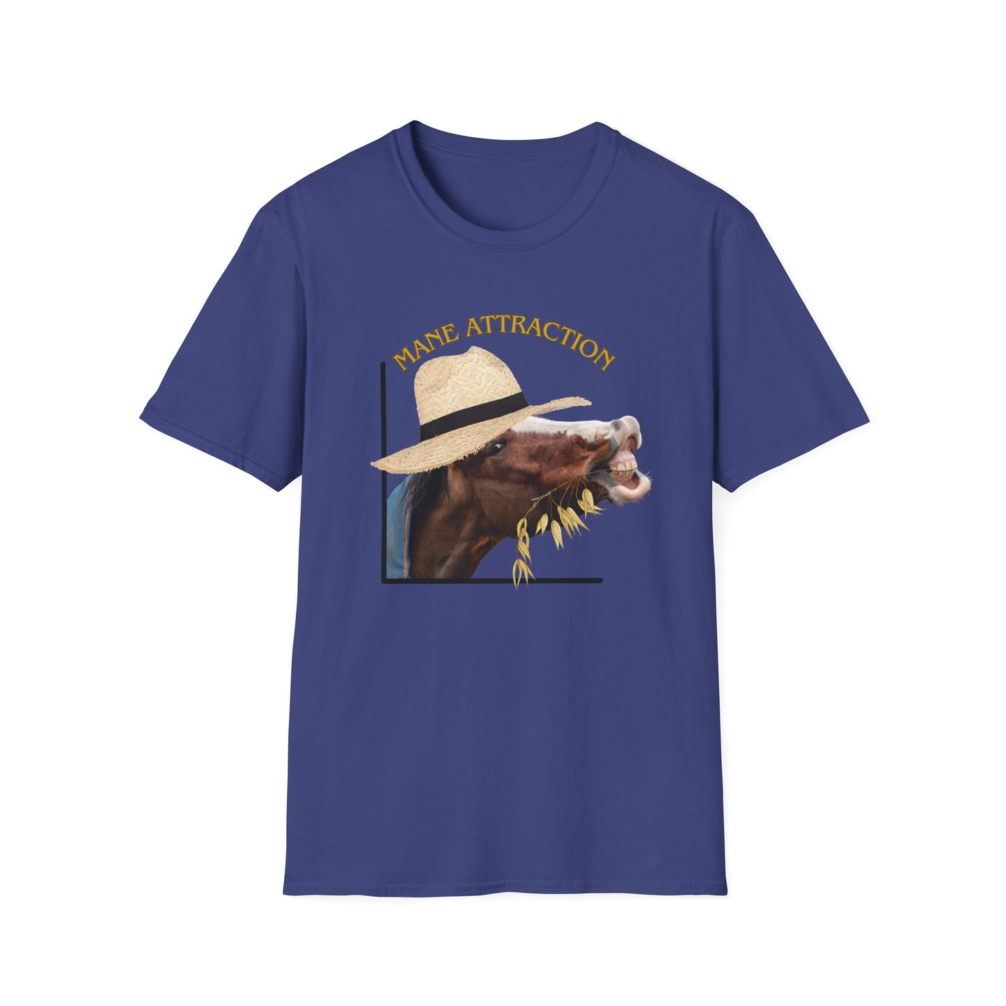 Mane Attraction | Funny Horse Shirt | Teen Clothes | Adult Shirt | Kids Clothes | Trending | Birthday Gift | Unisex Softstyle T-Shirt