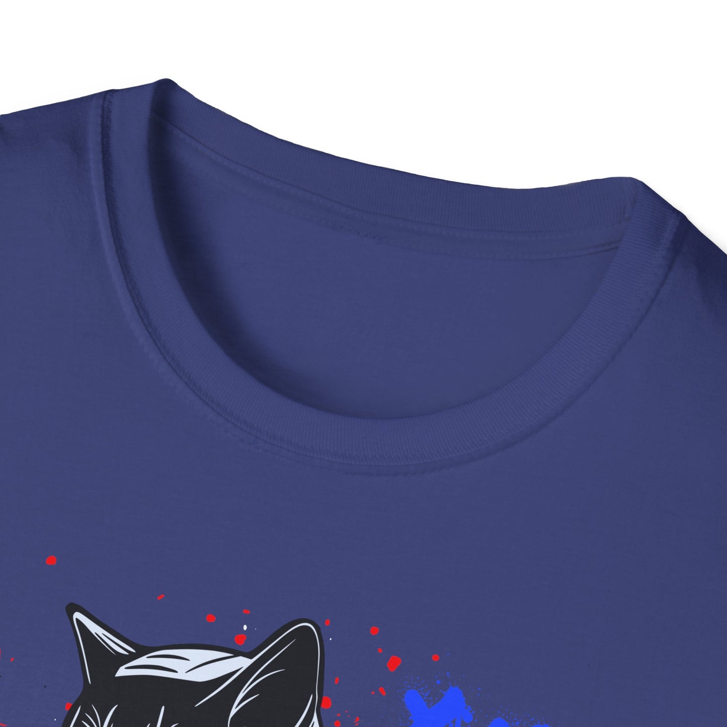 Feline Fury | Colorful Cat Shirt | Cool Teen Shirt | Fashion | Trending | Dope | Cool Design | Birthday Gift | Unisex Softstyle T-Shirt