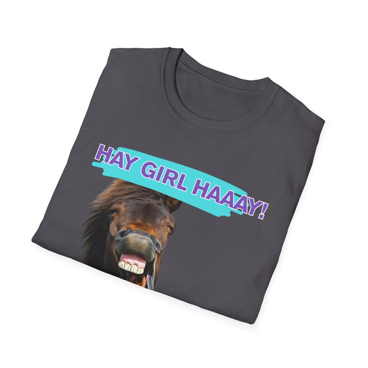 Hay Girl Haaay | Funny Horse Shirt | Teen Clothes | Adult Shirt | Kids Clothes | Trending | Birthday Gift | Unisex Softstyle T-Shirt