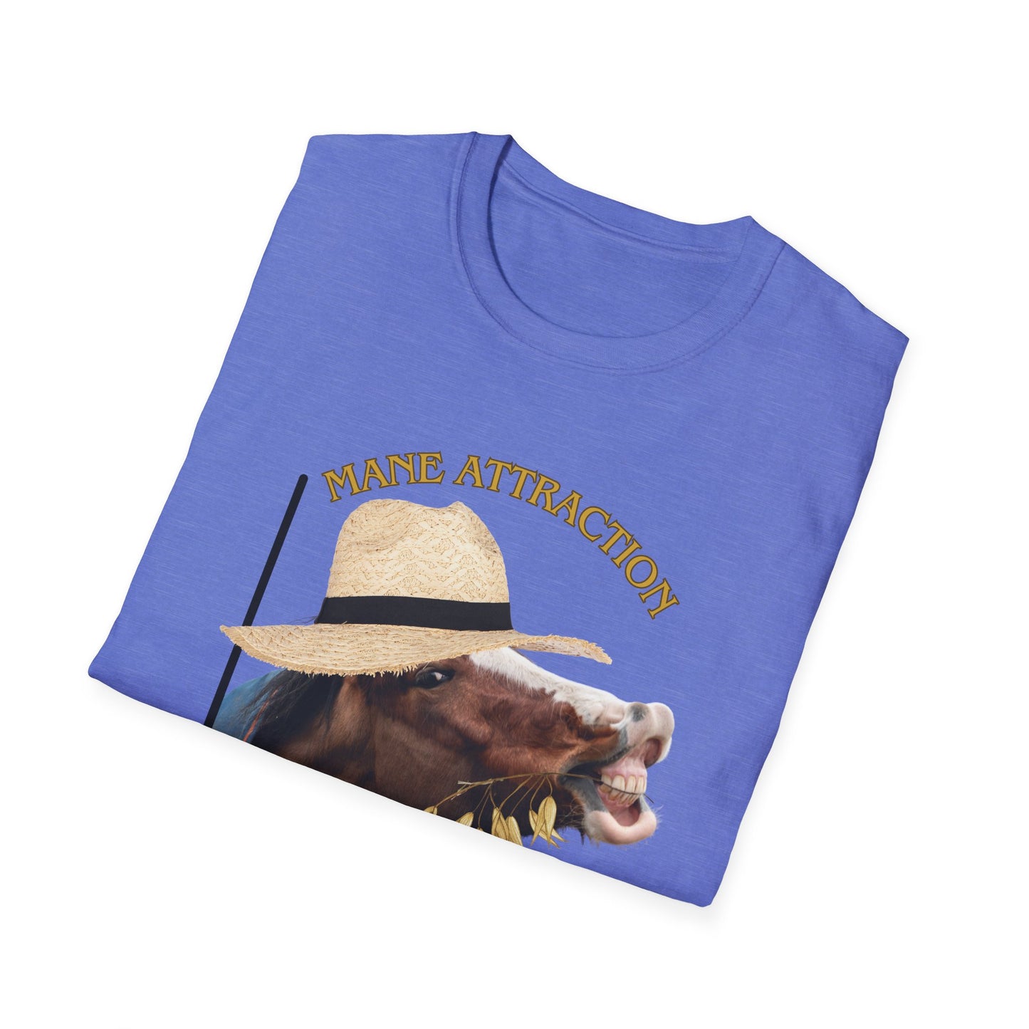 Mane Attraction | Funny Horse Shirt | Teen Clothes | Adult Shirt | Kids Clothes | Trending | Birthday Gift | Unisex Softstyle T-Shirt
