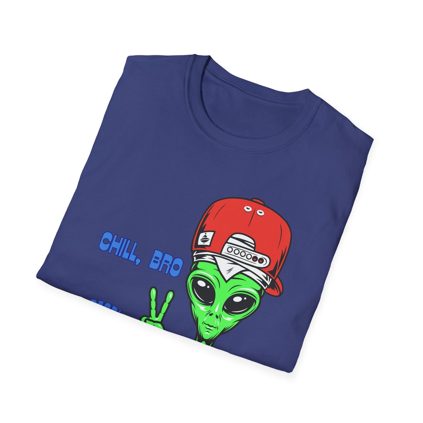 Chill Alien Shirt | Colorful Shirt | Cool Teen Shirt | Fashion | Trending | Cool Design | Birthday Gift | Unisex Softstyle T-Shirt