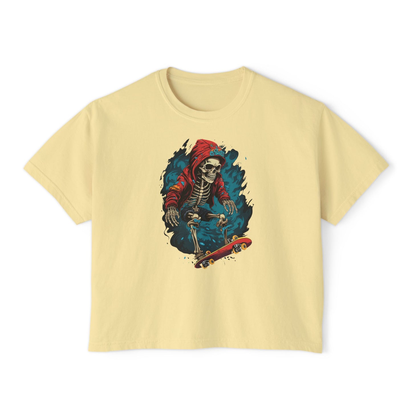 Rise & Grind | Boxy Crop Tee - Trendy Casual Top, Festival Wear, Streetwear, Birthday Gift, Graphic Design Tee
