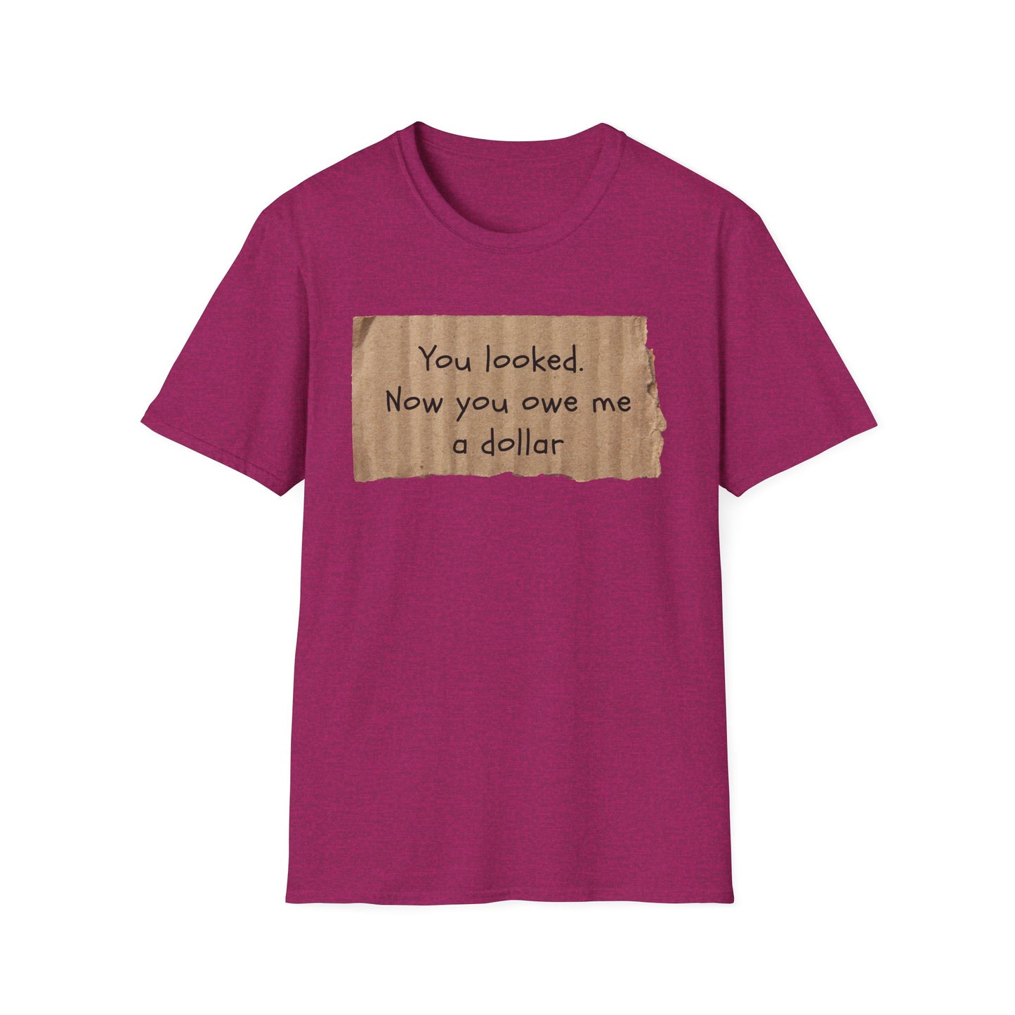 You Looked | Funny Adult Shirt | Teen Clothes | Humor Shirt | Trending | Birthday Gift | Unisex Softstyle T-Shirt