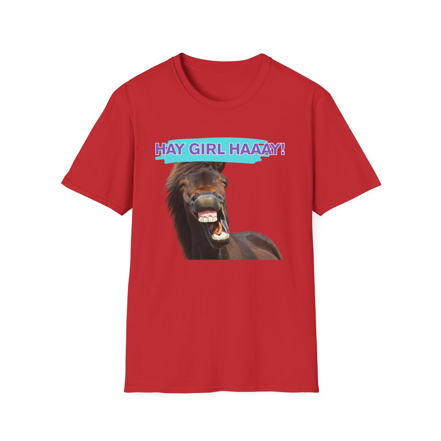 Hay Girl Haaay | Funny Horse Shirt | Teen Clothes | Adult Shirt | Kids Clothes | Trending | Birthday Gift | Unisex Softstyle T-Shirt