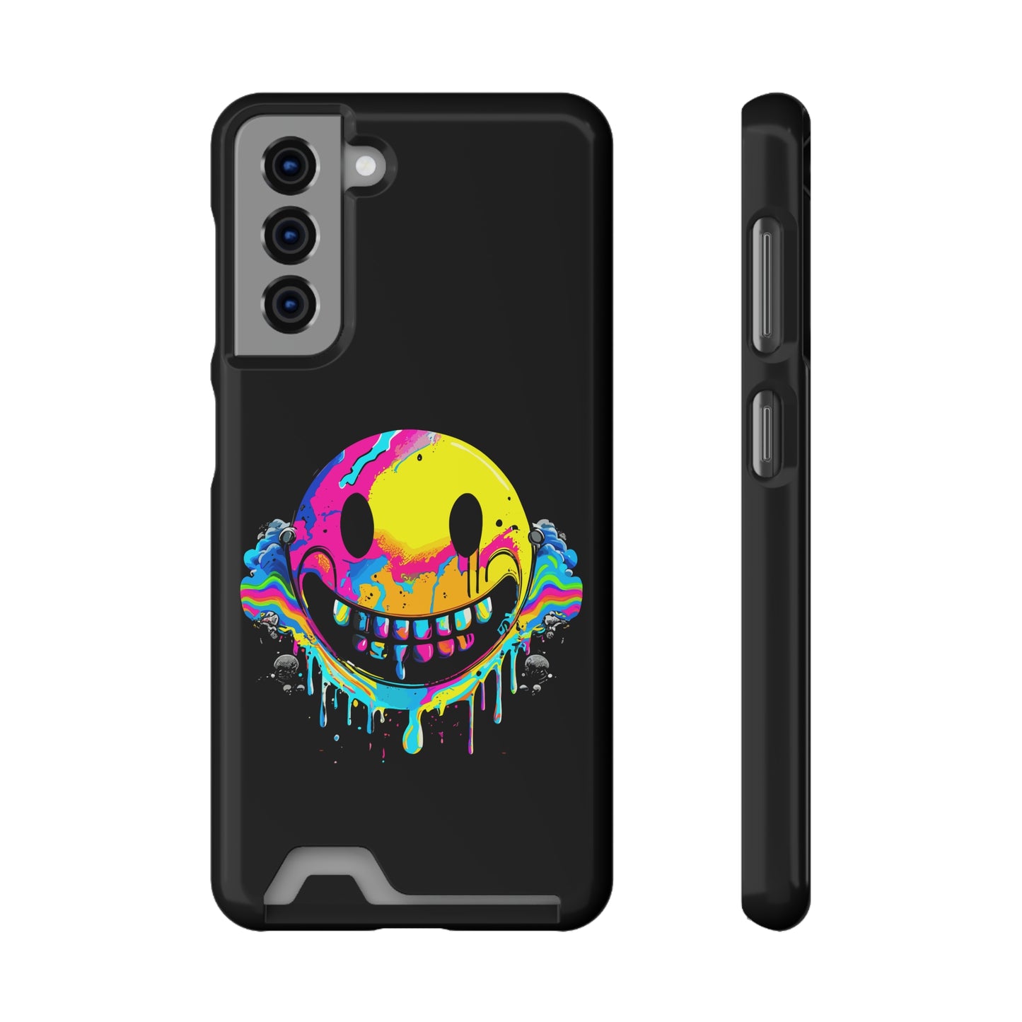 Smile With Me | Impact-Resistant Phone Case With Card Holder | iPhone Samsung Models