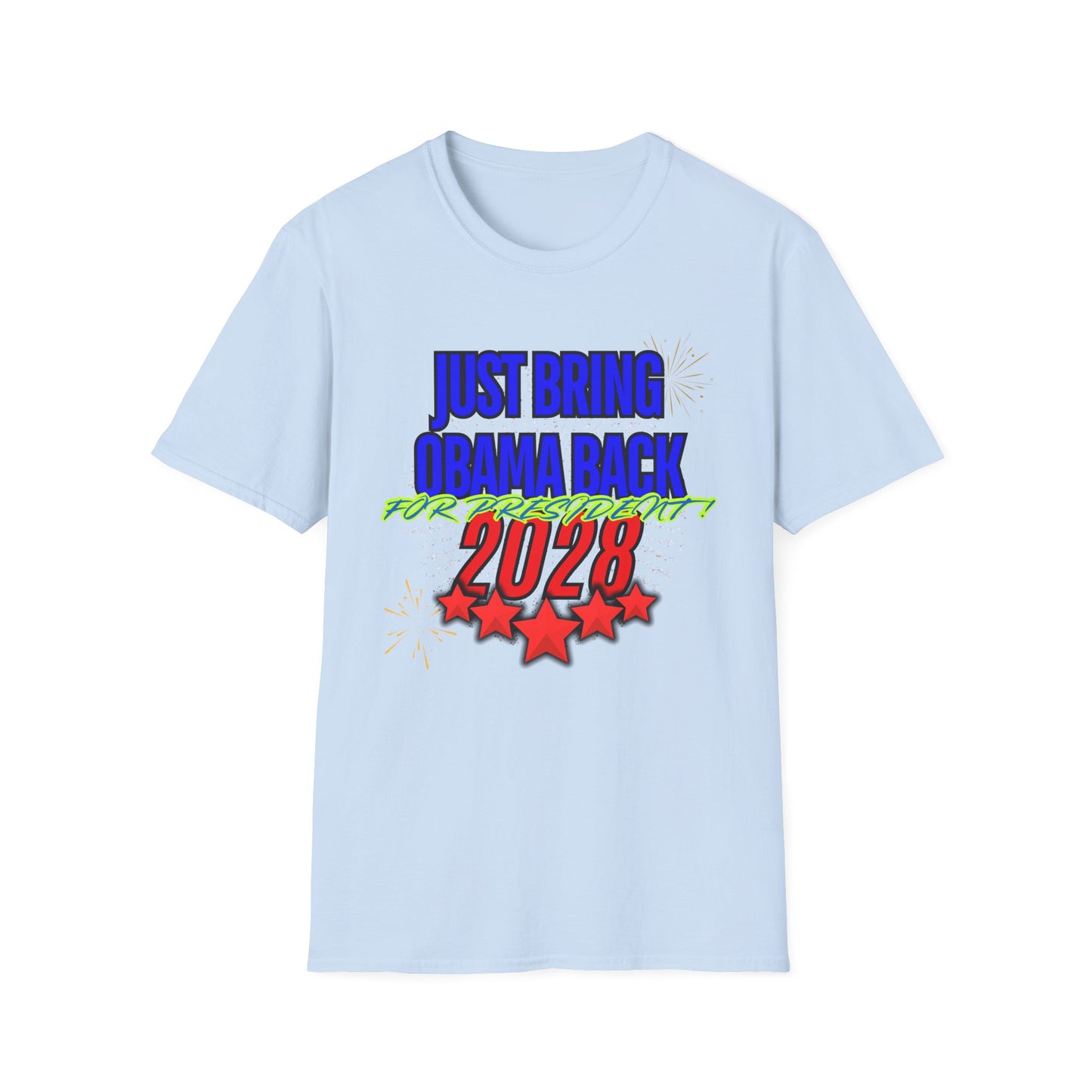 Bring Obama Back 2028 | Colorful Shirt | Cool Shirt | Fashion | Trending | Cool Design | Birthday Gift | Unisex Softstyle T-Shirt