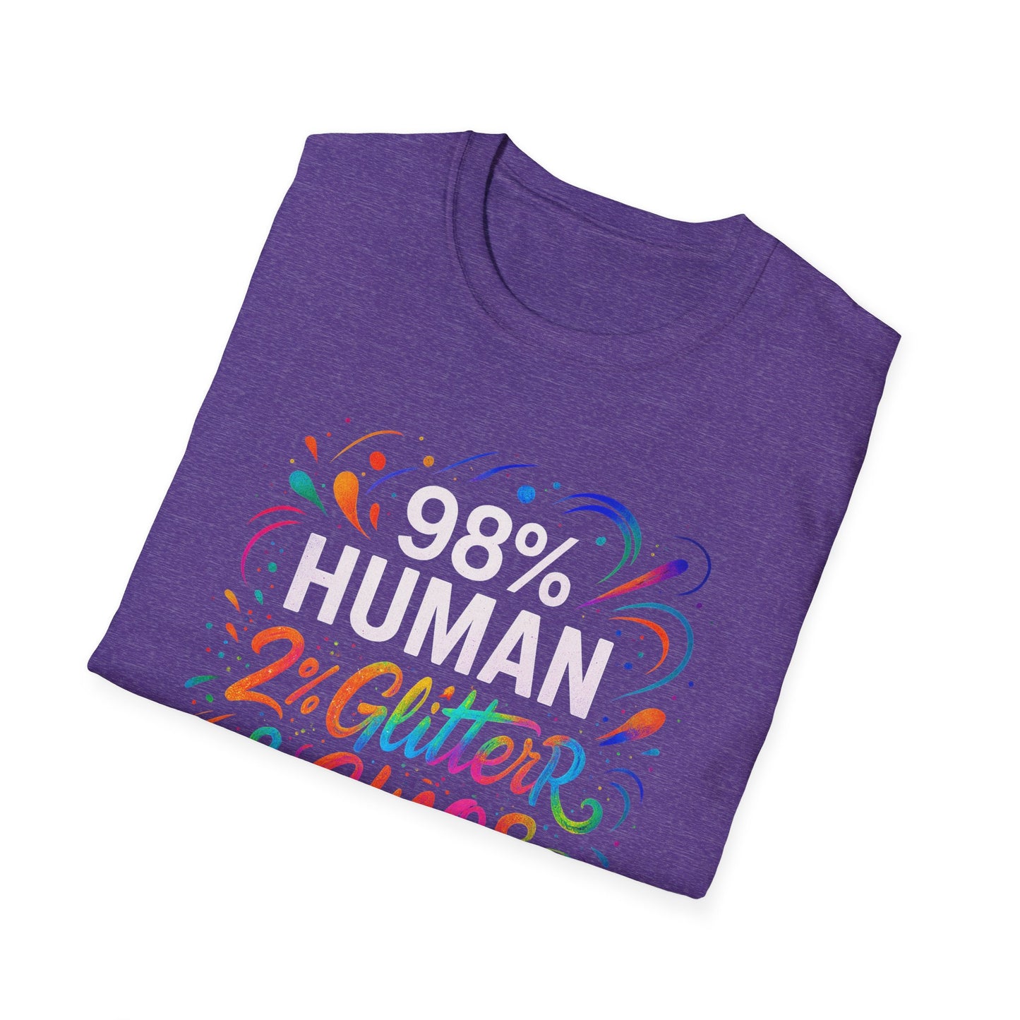2% Glitter & Chaos | Adult Funny Shirt | Teen Shirt | Trending | Birthday Gift