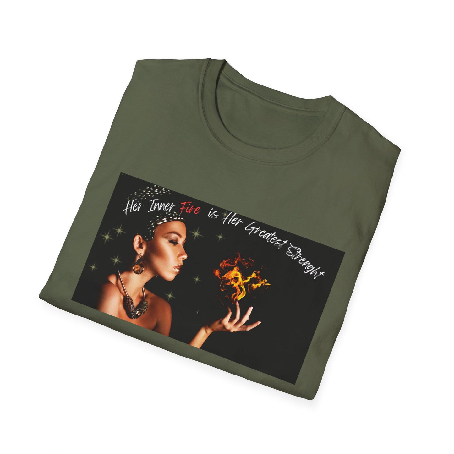 Her Inner Fire | Colorful Shirt | Cool Shirt For Her | Fashion | Trending | Inspirational | Birthday Gift | Unisex Softstyle T-Shirt