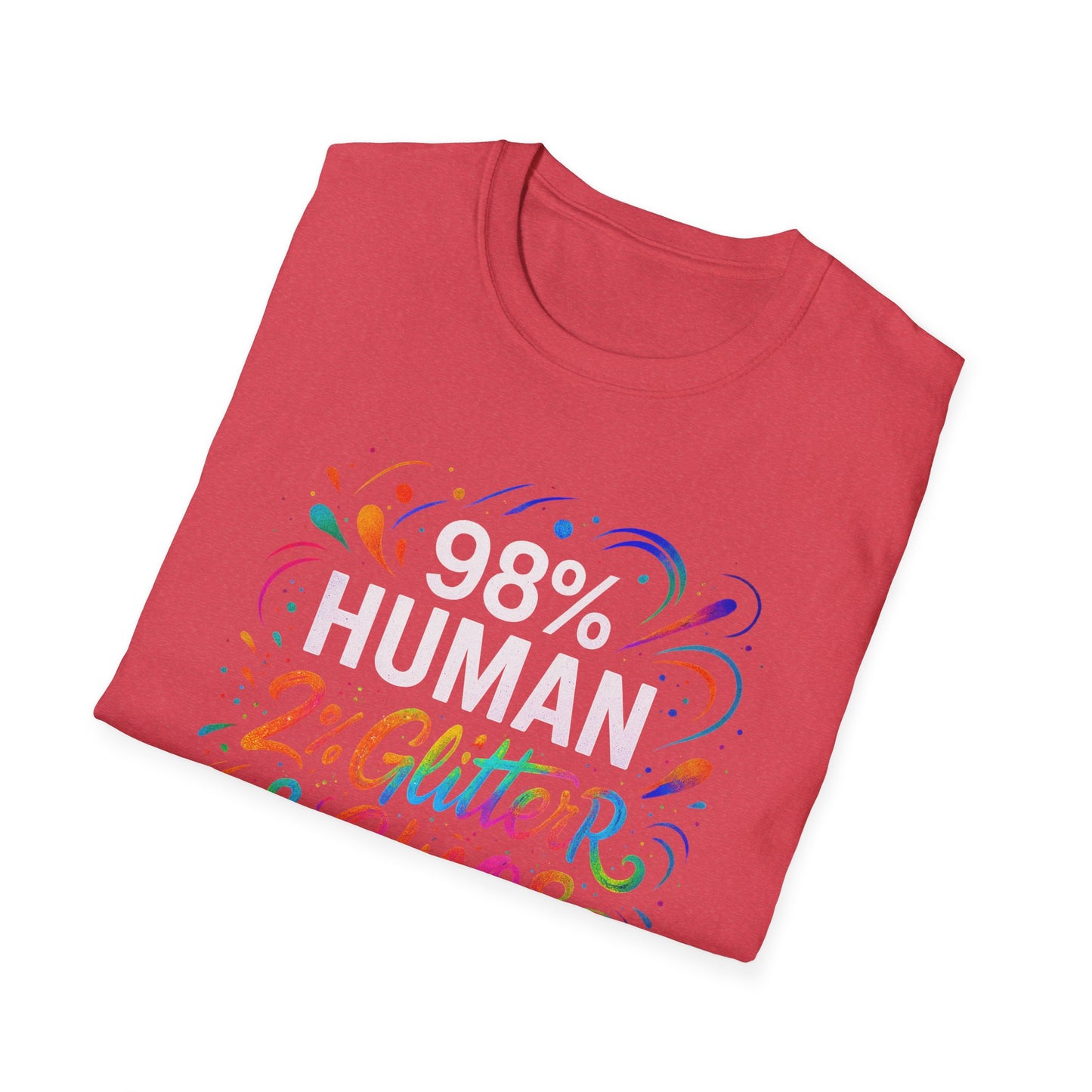 2% Glitter & Chaos | Adult Funny Shirt | Teen Shirt | Trending | Birthday Gift