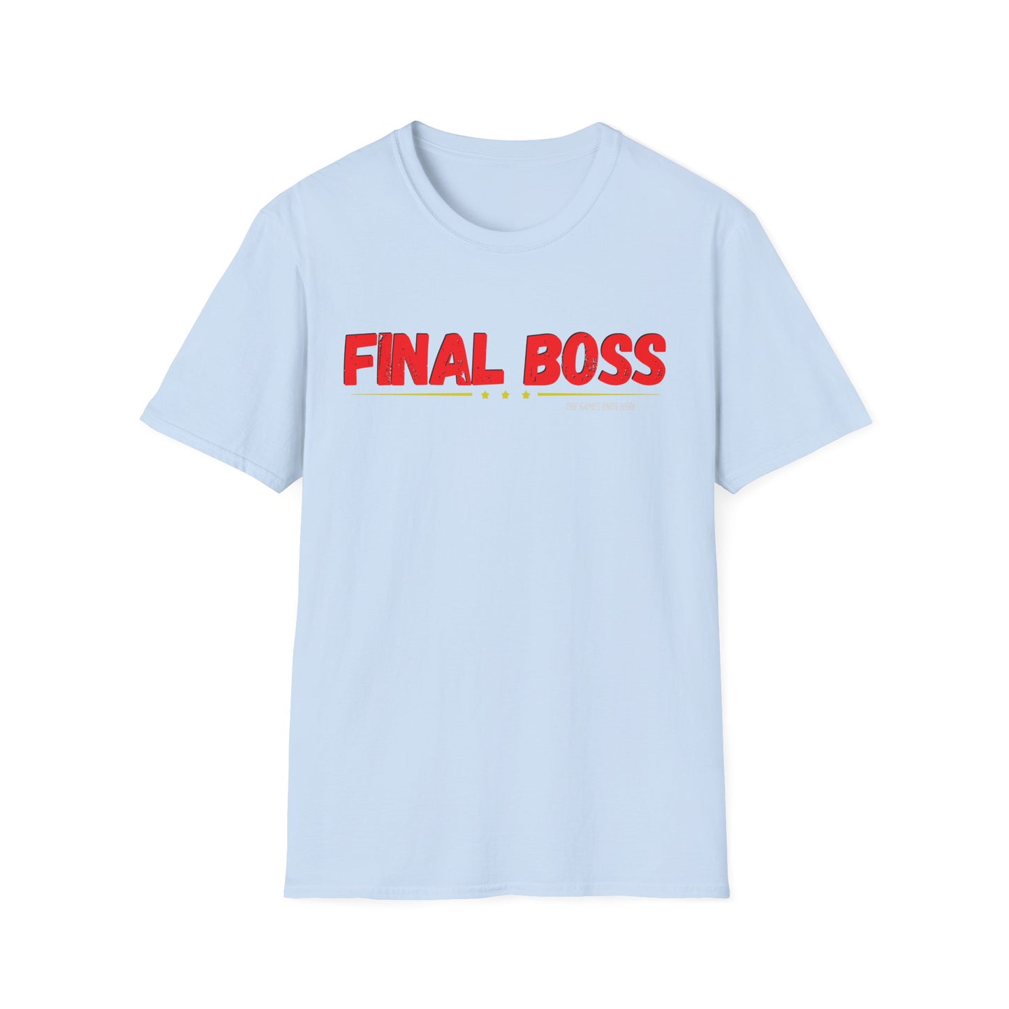 FINAL BOSS | Colorful Shirt | Cool Shirt | Fashion | Trending | Cool Design | Birthday Gift | Unisex Softstyle T-Shirt