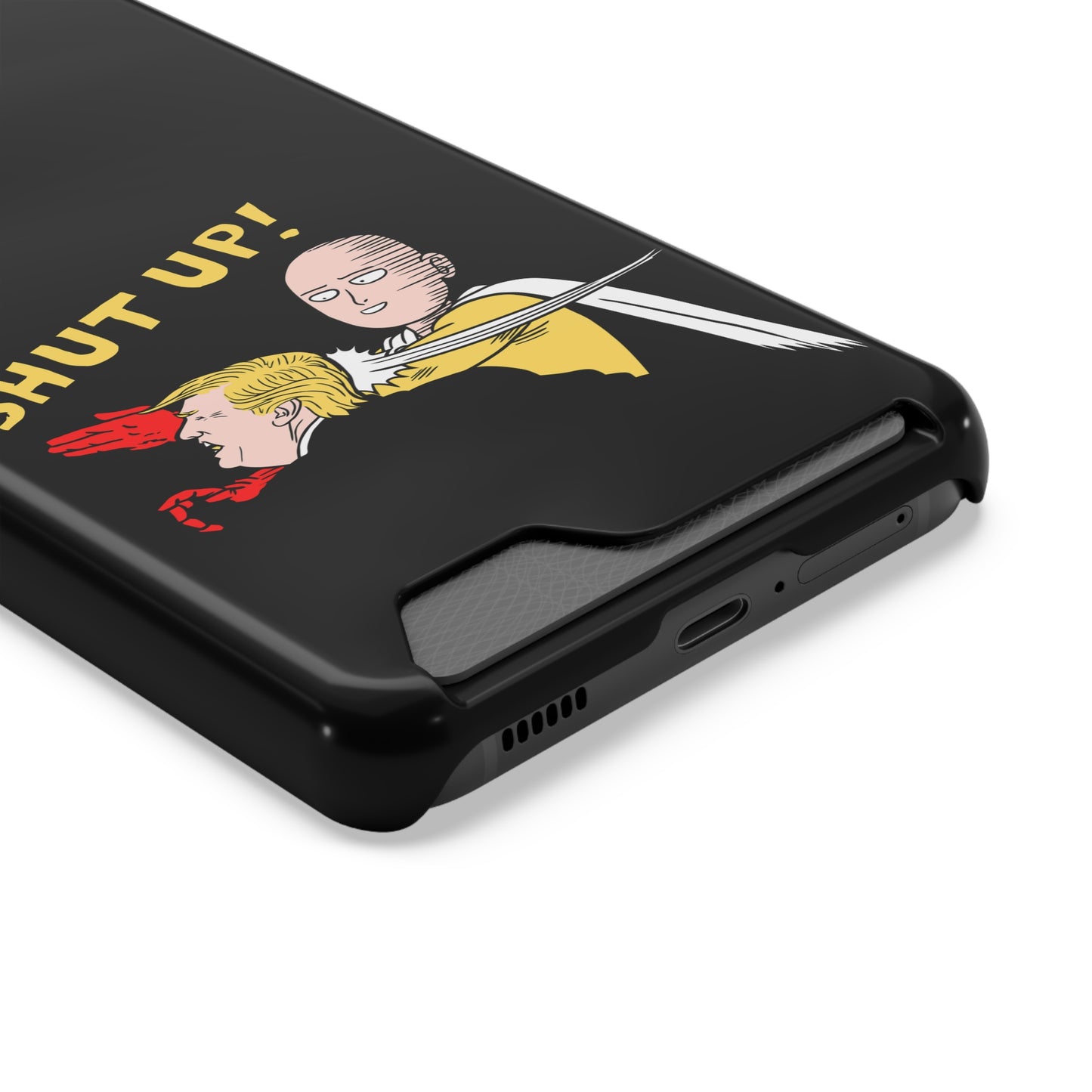 Shut Up! | Impact-Resistant Phone Case With Card Holder | iPhone Samsung Models