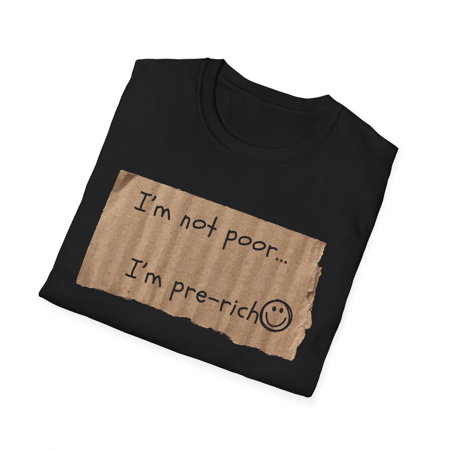 Pre-Rich | Funny Adult Shirt | Teen Clothes | Humor Shirt | Trending | Birthday Gift | Unisex Softstyle T-Shirt