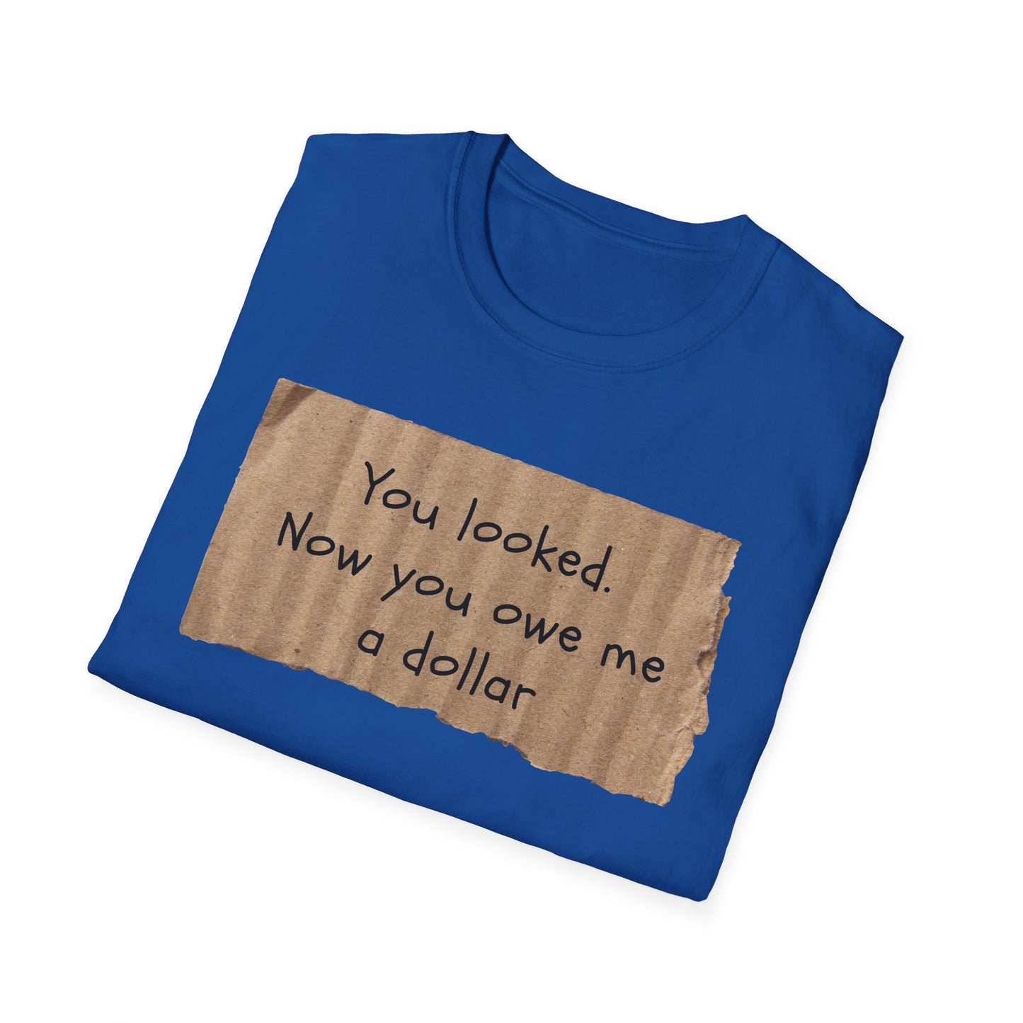 You Looked | Funny Adult Shirt | Teen Clothes | Humor Shirt | Trending | Birthday Gift | Unisex Softstyle T-Shirt