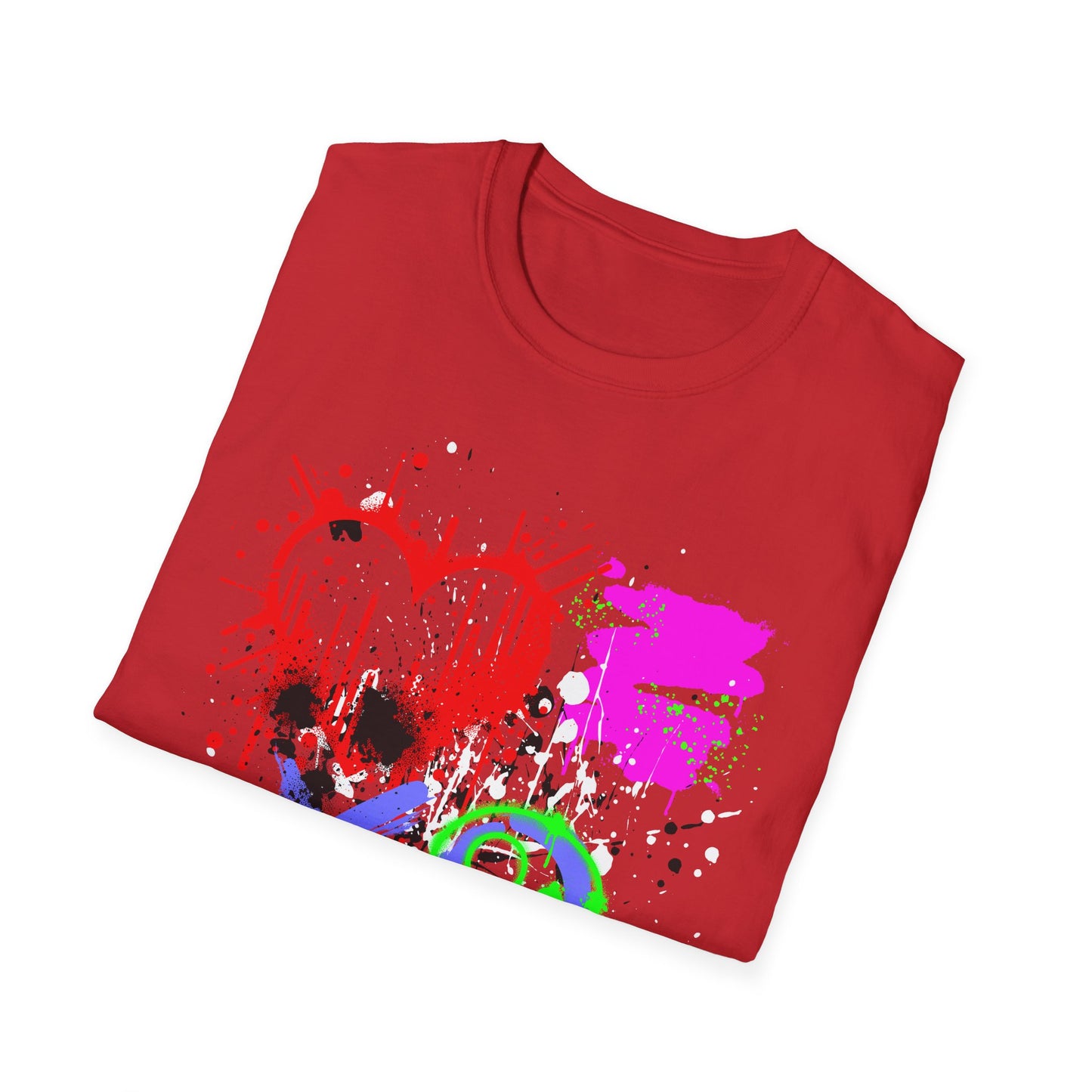 XOXO Heart Shirt | Colorful Kids Shirt | Cool Teen Shirt | Graffiti Fashion | Trending | Dope | Birthday Gift | Unisex Softstyle T-Shirt