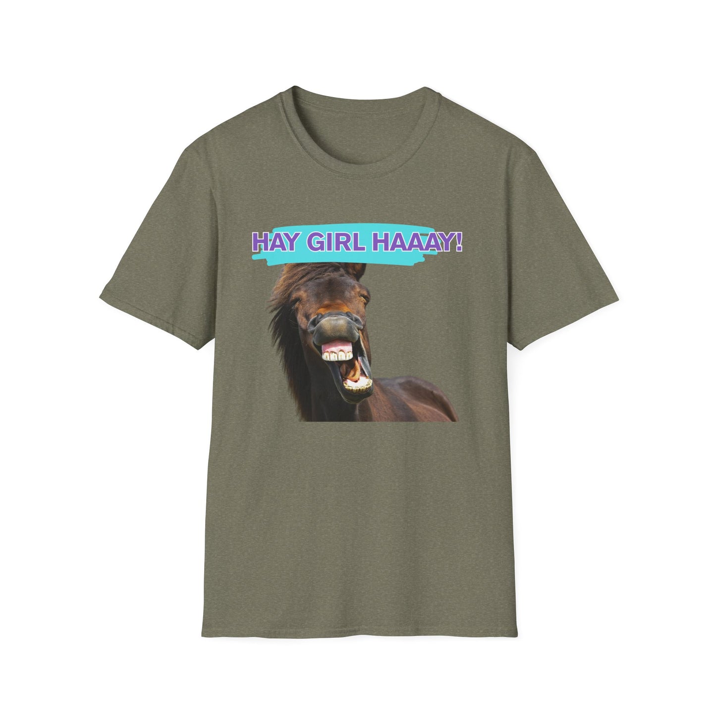 Hay Girl Haaay | Funny Horse Shirt | Teen Clothes | Adult Shirt | Kids Clothes | Trending | Birthday Gift | Unisex Softstyle T-Shirt