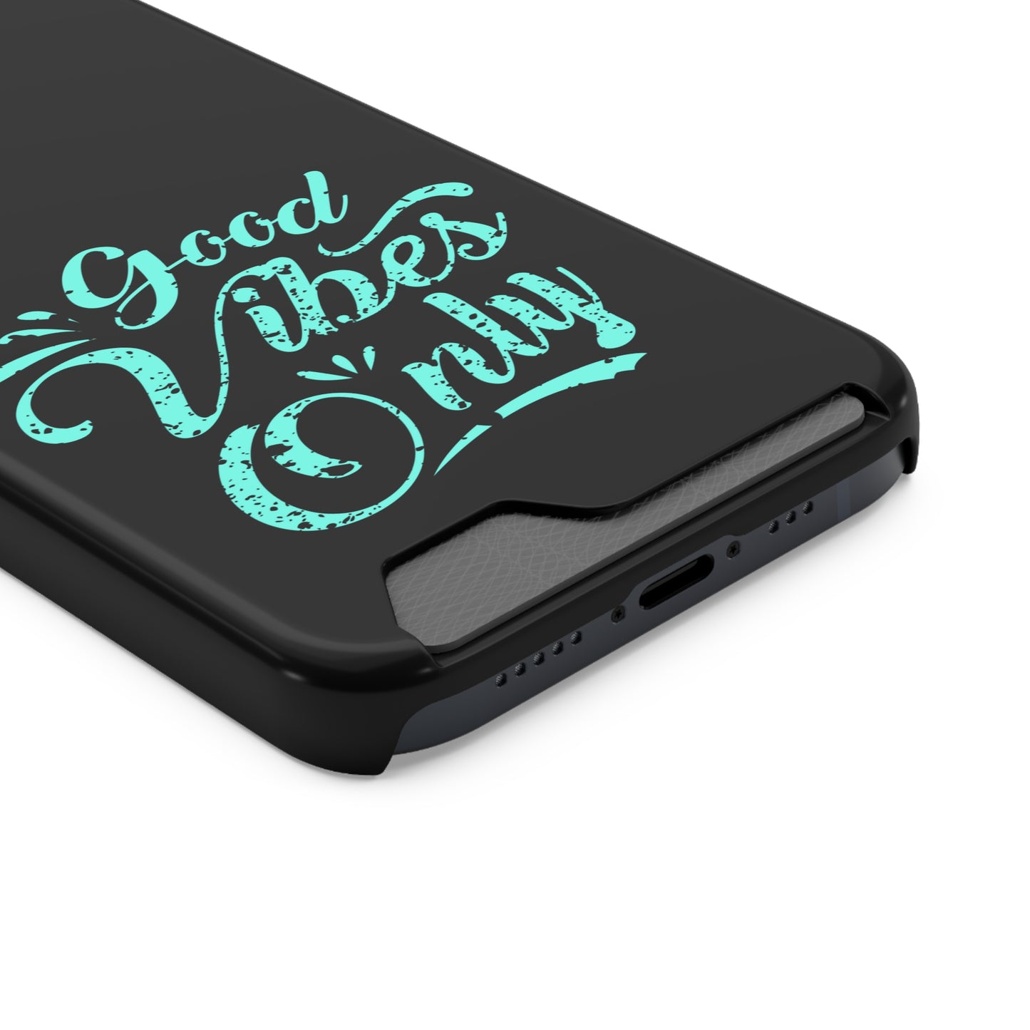 Good Vibes Only | Impact-Resistant Phone Case With Card Holder | iPhone Samsung Models