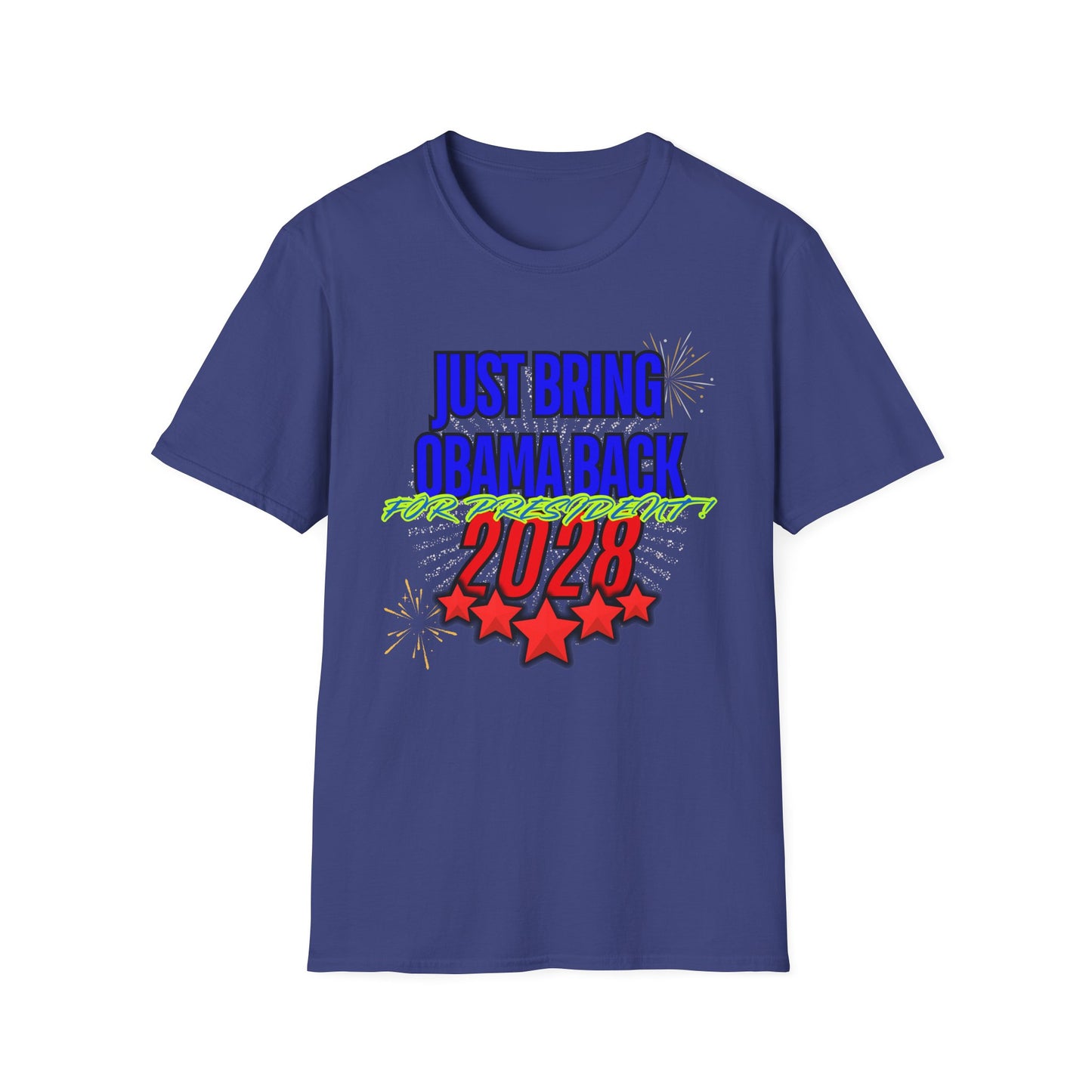 Bring Obama Back 2028 | Colorful Shirt | Cool Shirt | Fashion | Trending | Cool Design | Birthday Gift | Unisex Softstyle T-Shirt
