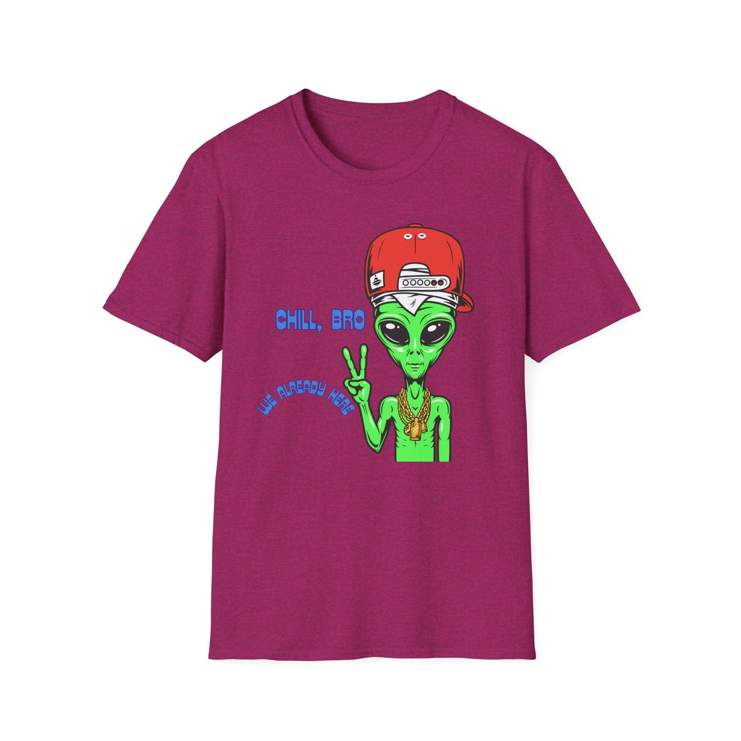 Chill Alien Shirt | Colorful Shirt | Cool Teen Shirt | Fashion | Trending | Cool Design | Birthday Gift | Unisex Softstyle T-Shirt