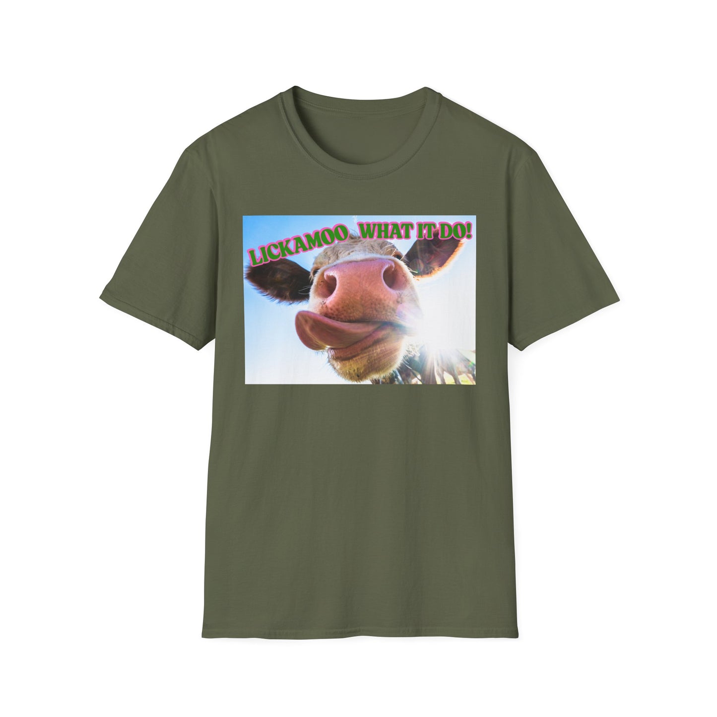 Lickamoo What it do | Teen Clothes | Kid Clothes | Funny Cow Shirt | Cool Adult Shirt | Trending | Birthday Gift | Unisex Softstyle T-Shirt