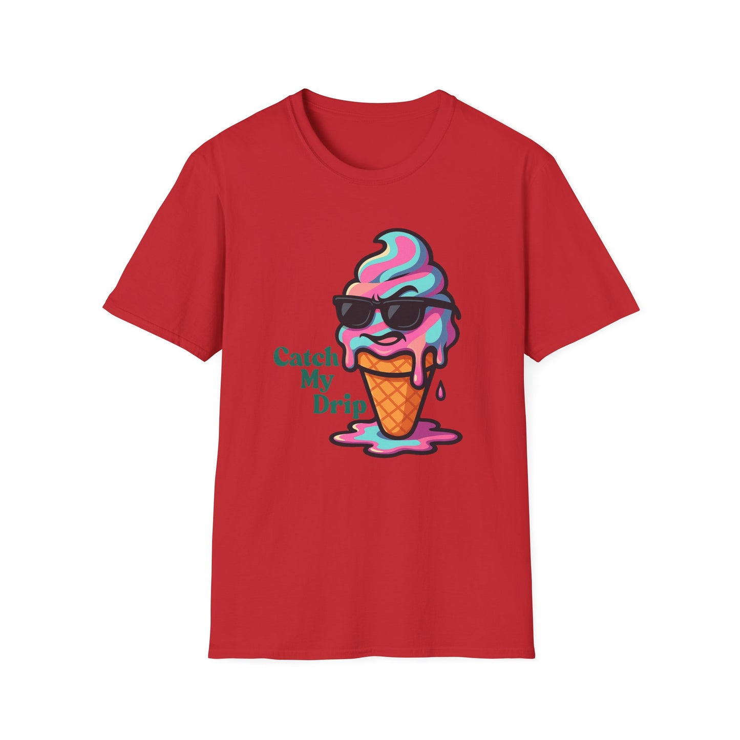 Catch My Drip | Cool Ice Cream Shirt | Fashion | Trending | Cool Design | Birthday Gift | Unisex Softstyle T-Shirt