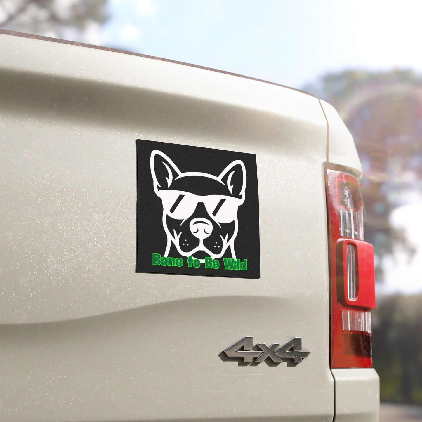 Bone To Be Wild | Funny Dog Car Magnet | Cool Design | Eye Grabber | Car Accessory | Truck Decal | Truck Sticker | Unique Car Decal