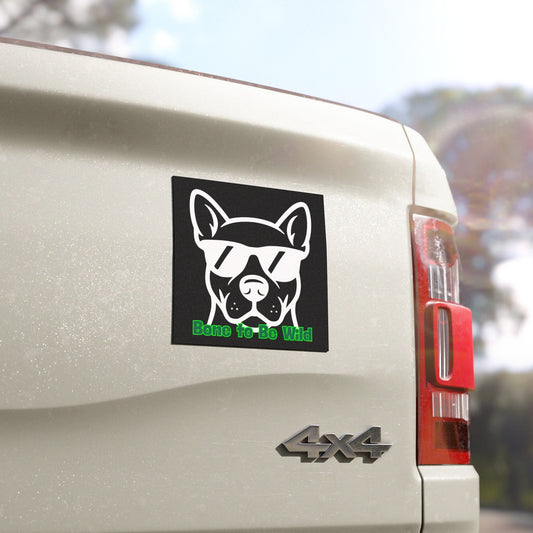 Bone To Be Wild | Funny Dog Car Magnet | Cool Design | Eye Grabber | Car Accessory | Truck Decal | Truck Sticker | Unique Car Decal