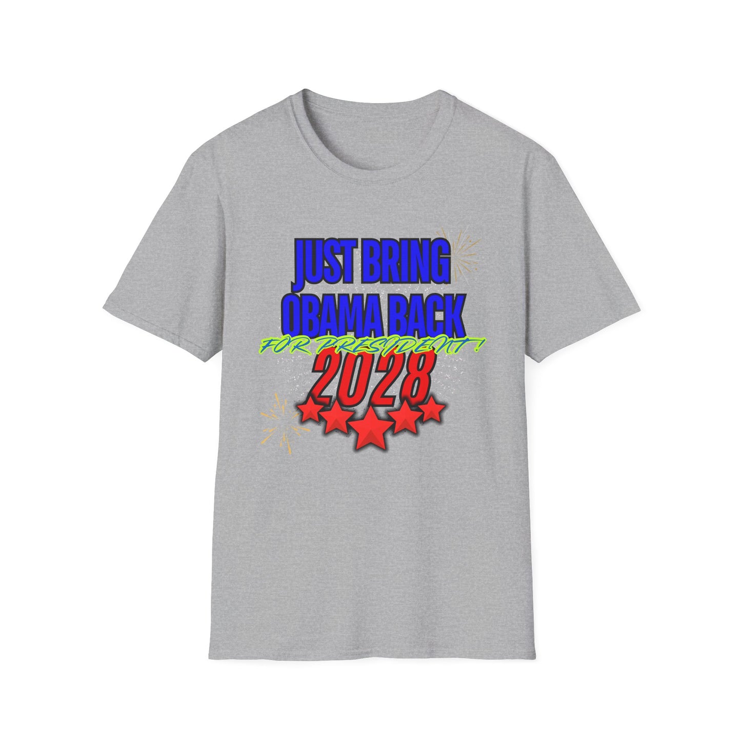 Bring Obama Back 2028 | Colorful Shirt | Cool Shirt | Fashion | Trending | Cool Design | Birthday Gift | Unisex Softstyle T-Shirt