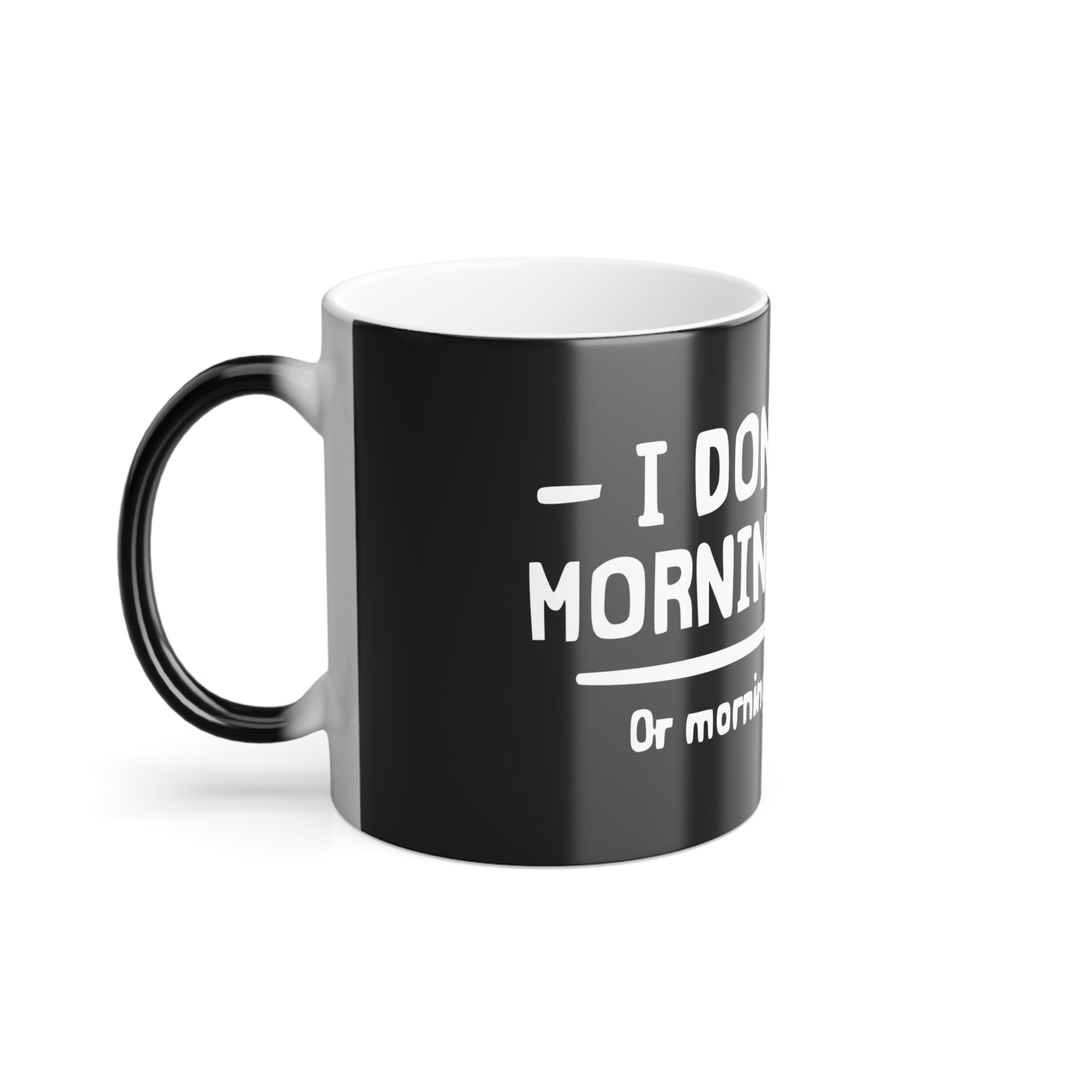 Morning People | Heat-Reactive Color Changing Mug | Unique Coffee Cup