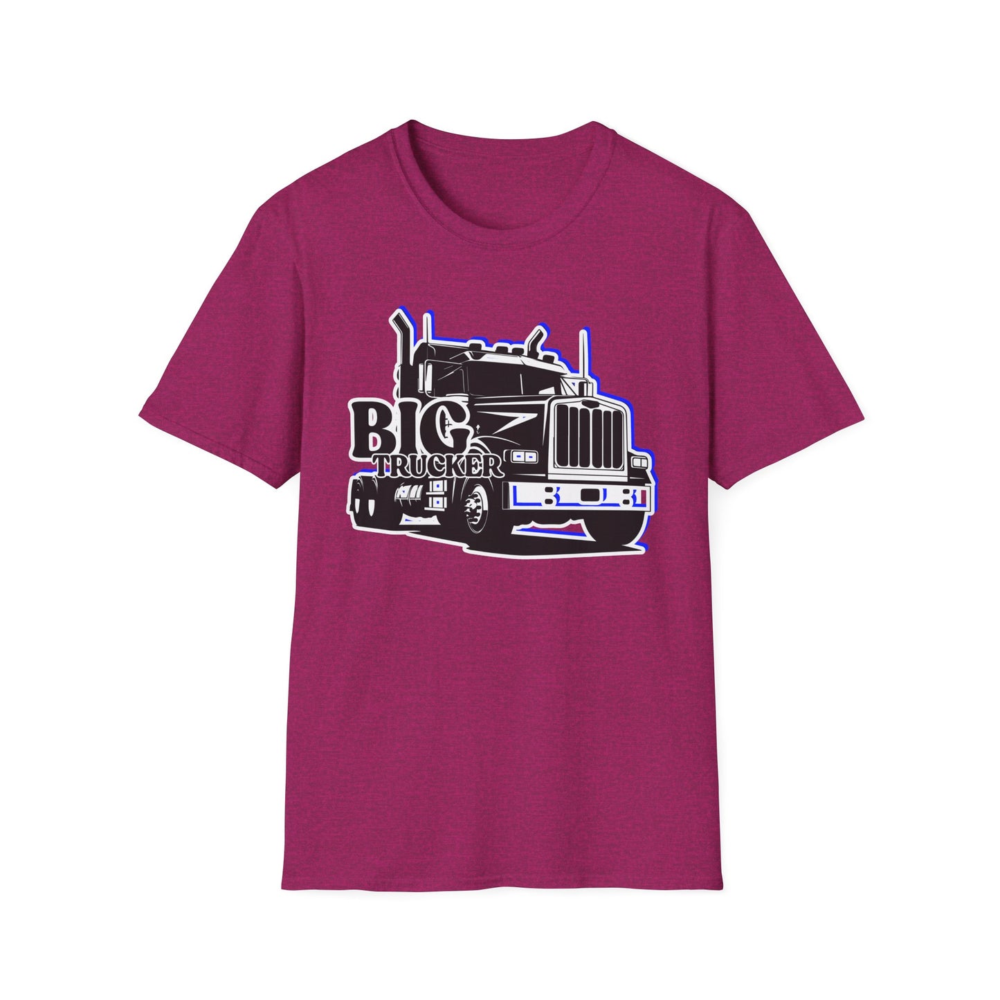 BIG Trucker | Adult Shirt | Cool Teen Clothes | Truck Shirt | Cool Fashion | Trending | Birthday Gift | Unisex Softstyle T-Shirt