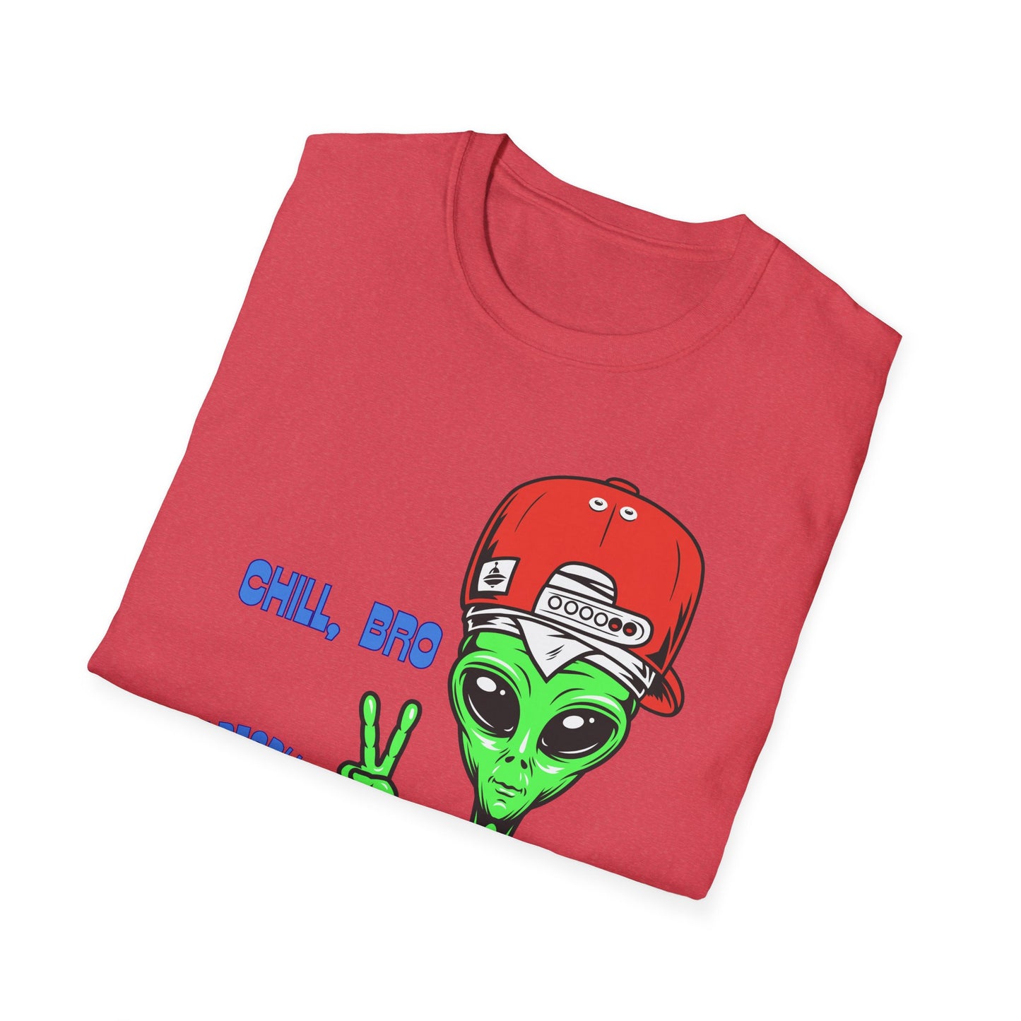 Chill Alien Shirt | Colorful Shirt | Cool Teen Shirt | Fashion | Trending | Cool Design | Birthday Gift | Unisex Softstyle T-Shirt