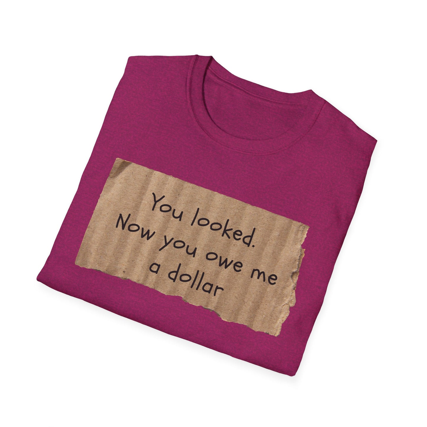 You Looked | Funny Adult Shirt | Teen Clothes | Humor Shirt | Trending | Birthday Gift | Unisex Softstyle T-Shirt