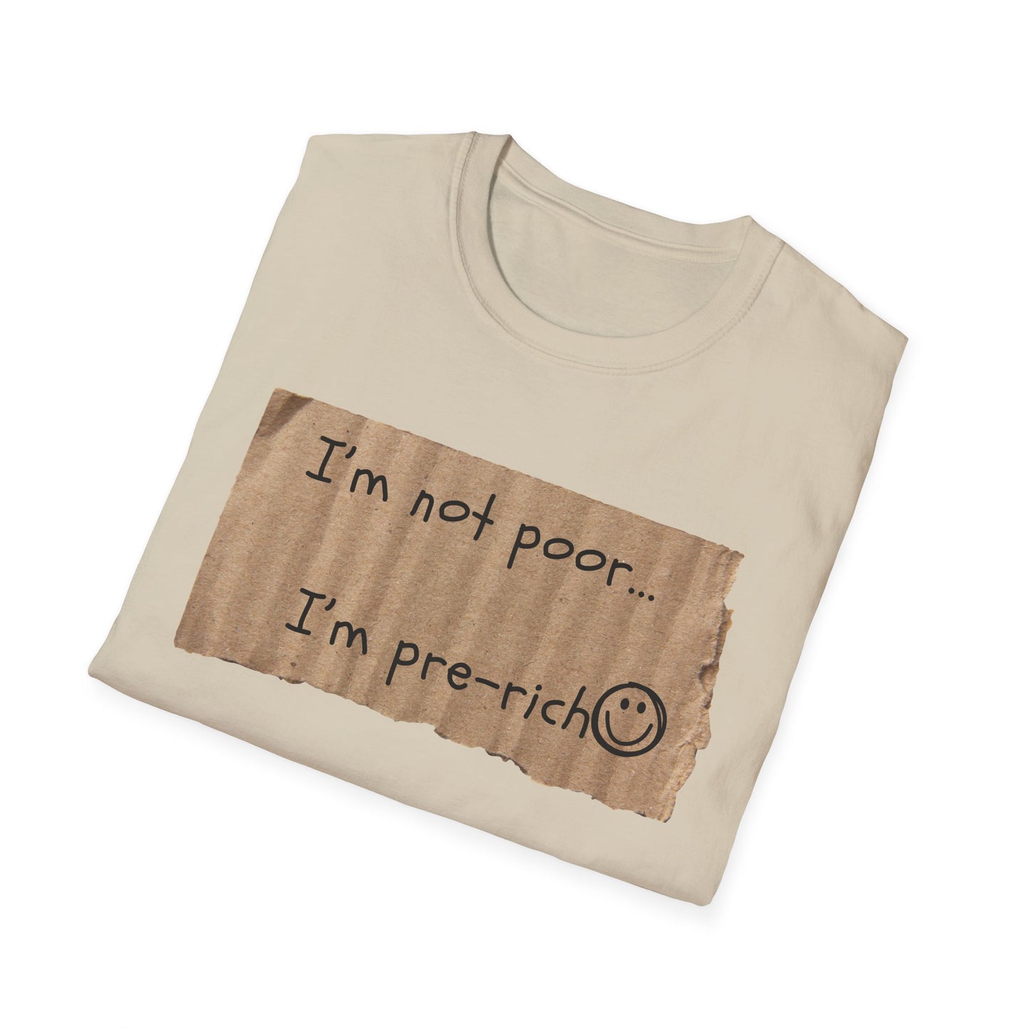 Pre-Rich | Funny Adult Shirt | Teen Clothes | Humor Shirt | Trending | Birthday Gift | Unisex Softstyle T-Shirt