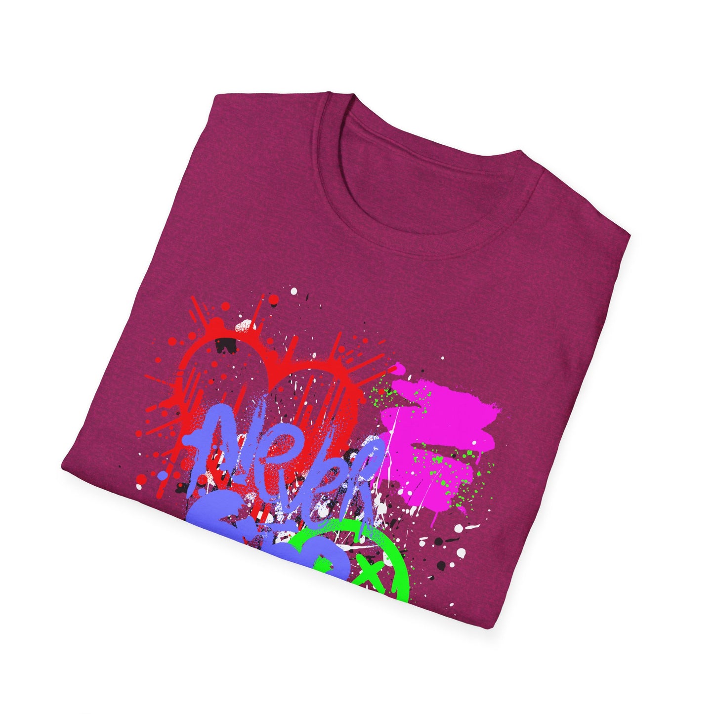 Never Stop | Colorful Kids Shirt | Cool Teen Shirt | Graffiti Fashion | Trending | Cool Design | Birthday Gift | Unisex Softstyle T-Shirt