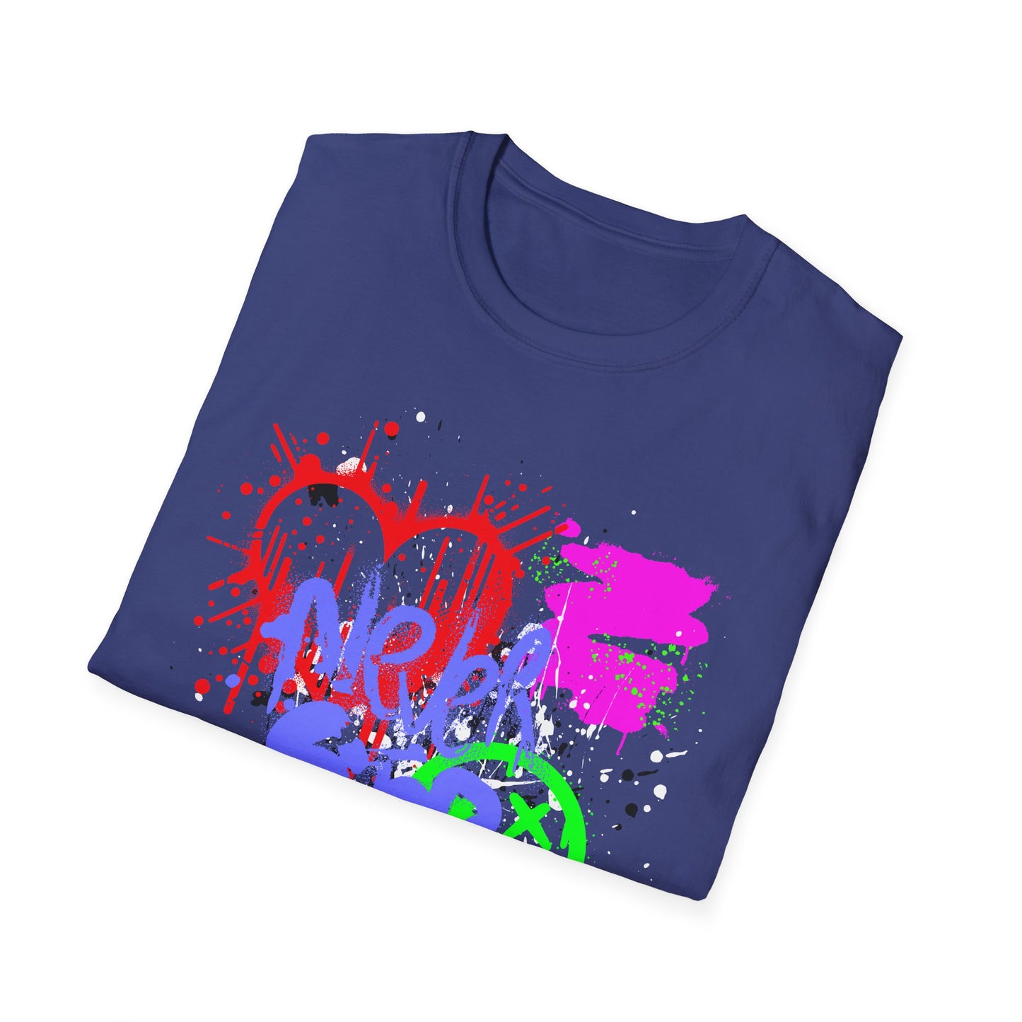 Never Stop | Colorful Kids Shirt | Cool Teen Shirt | Graffiti Fashion | Trending | Cool Design | Birthday Gift | Unisex Softstyle T-Shirt