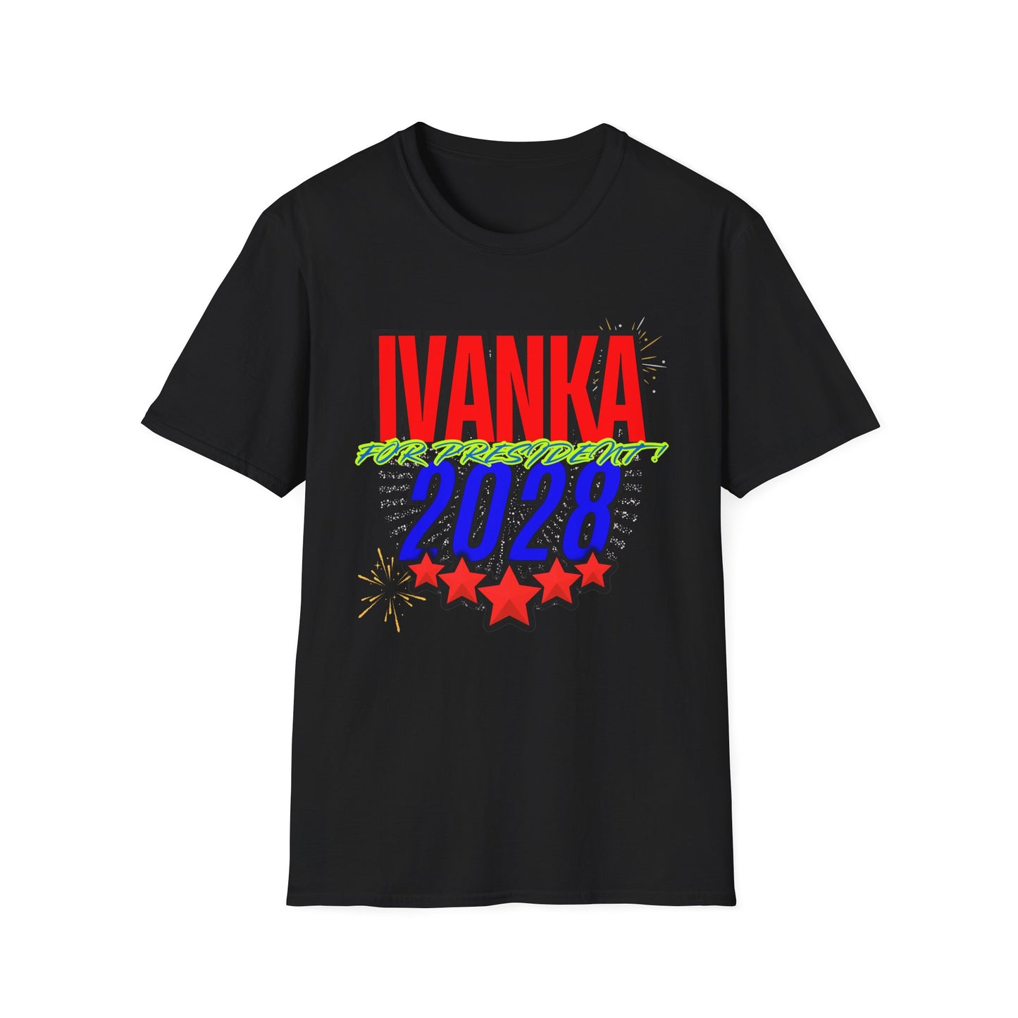 IVANKA for President 2028 | Colorful Shirt | Cool Shirt | Fashion | Trending | Cool Design | Birthday Gift | Unisex Softstyle T-Shirt