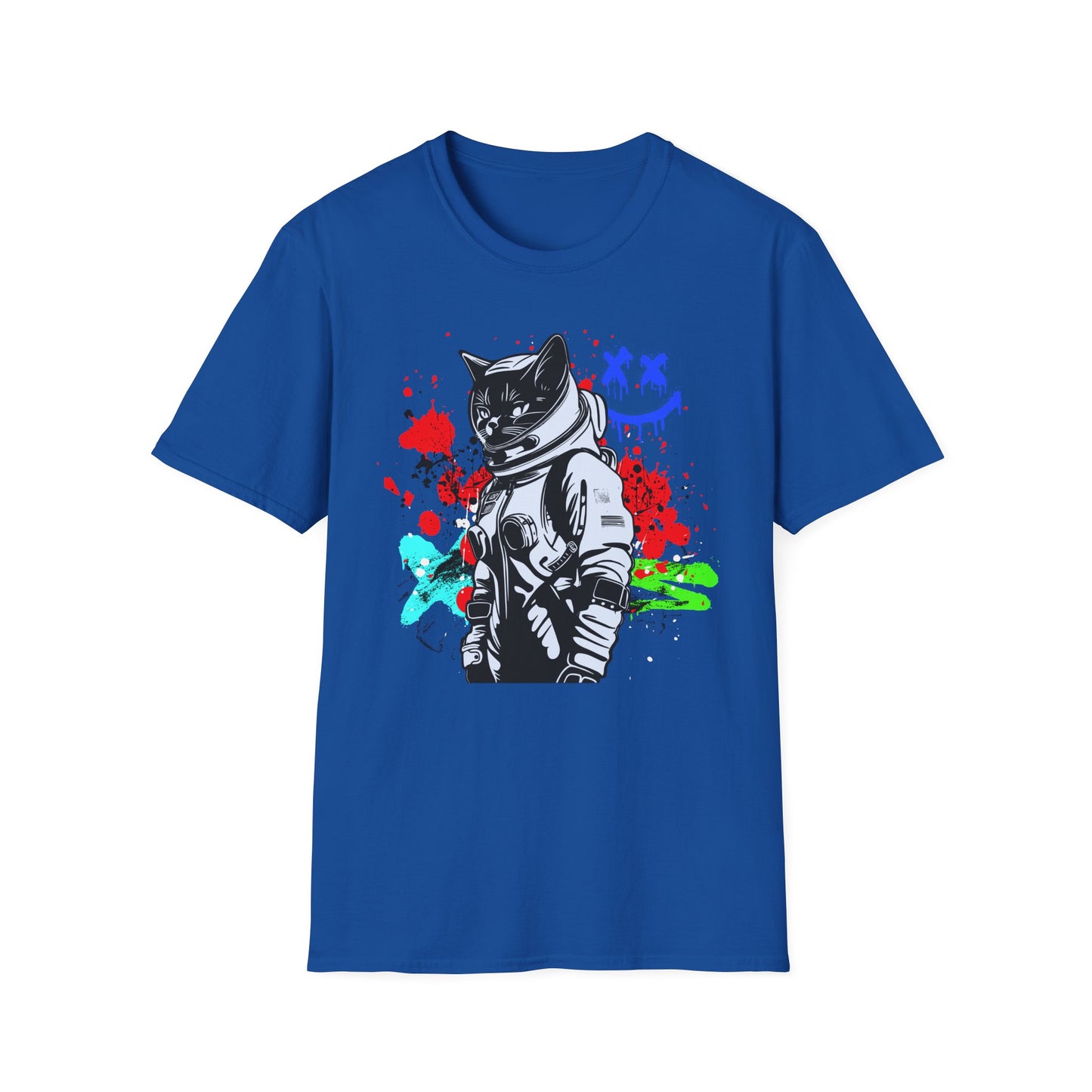 Feline Fury | Colorful Cat Shirt | Cool Teen Shirt | Fashion | Trending | Dope | Cool Design | Birthday Gift | Unisex Softstyle T-Shirt